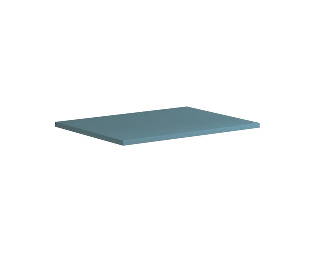 Top per lavabo Niwa senza lavorazione, L 60 x H 1.8 x P 46 cm laccato opaco blu pacifico truciolare