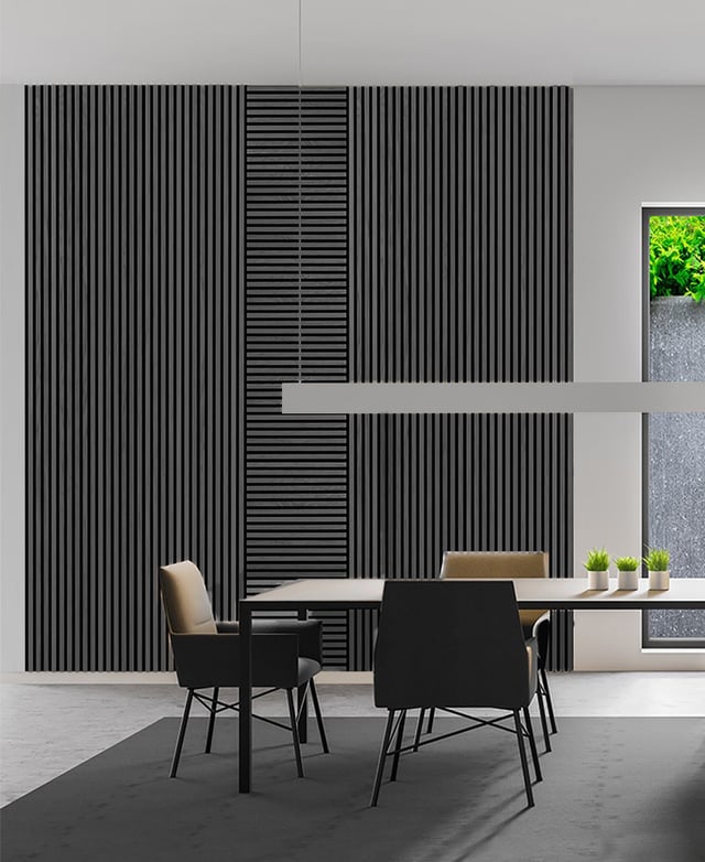 Pannello decorativo fonoassorbente Square Superior FIBROTECH Rovere grigio L 52 x L 52 cm, Sp 22 mm confezione da 2 pezzi