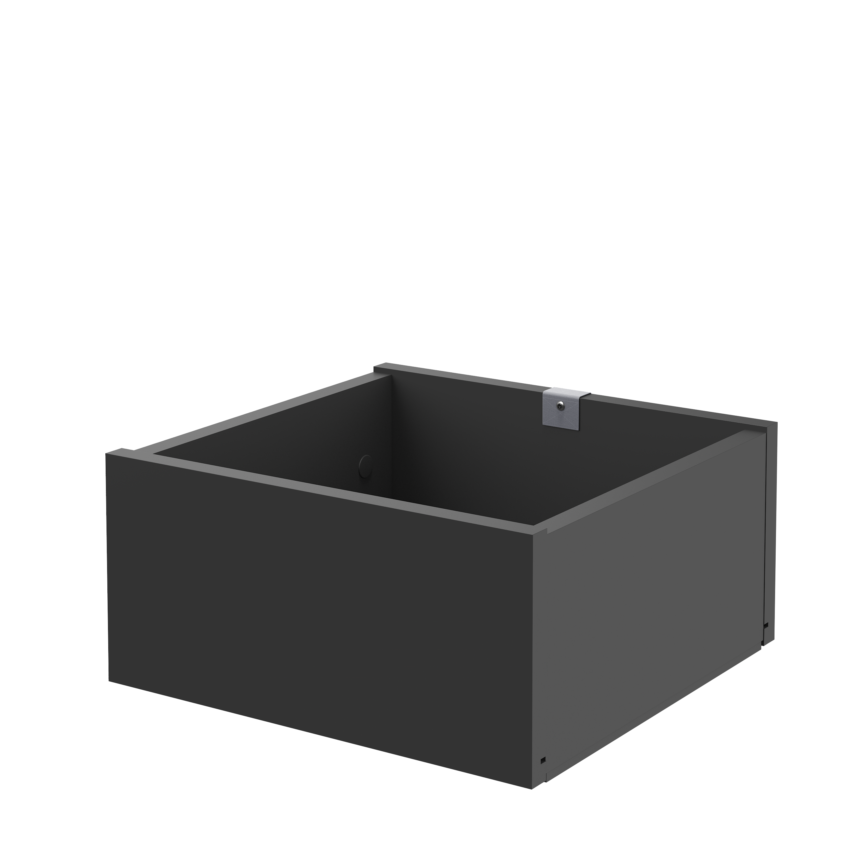 Gaveta para armário com frente Spaceo Kub 15 x 32,4 x 31,6 cm cinza - 2