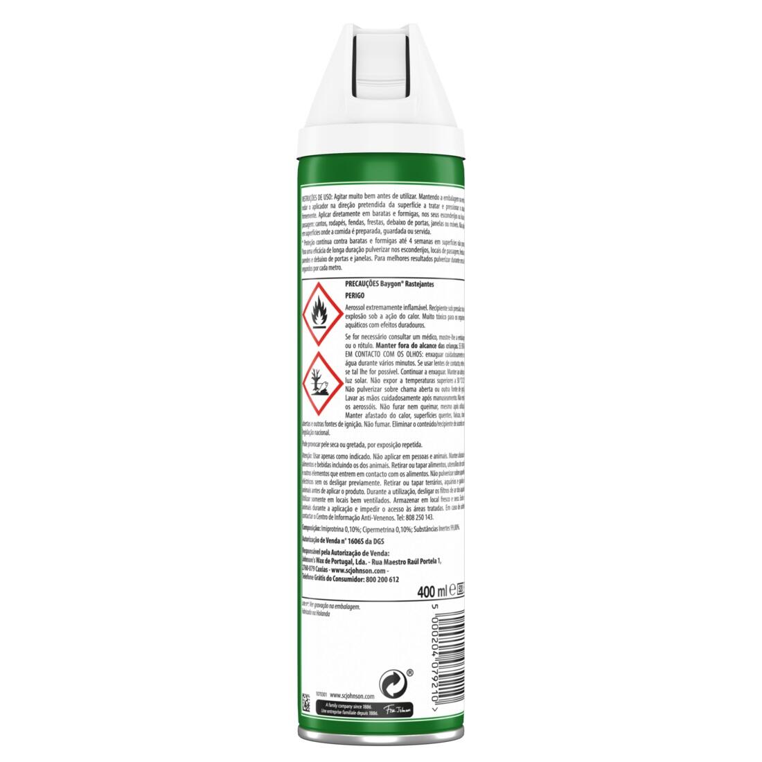 Anti-insetos BAYGON ESPUMA 400ML - 2