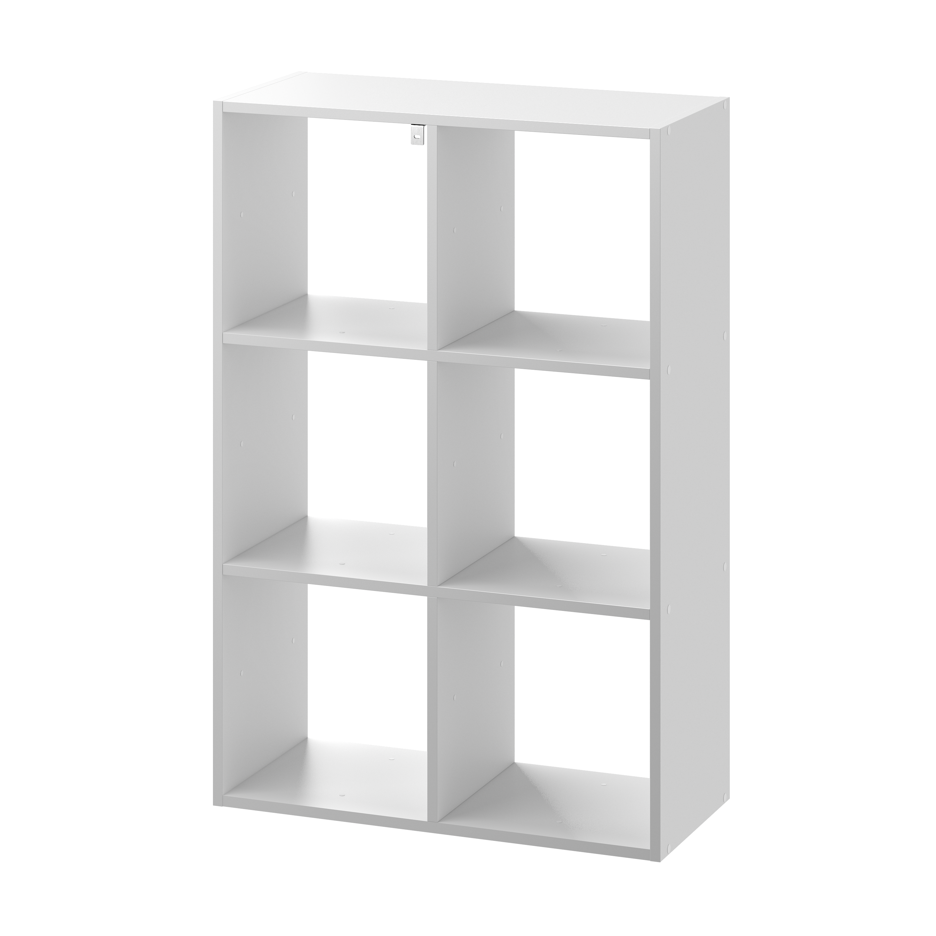 Estante de parede 6 cubos branco 70 x 31,7 x 104,9 cm Spaceo Kub - 2