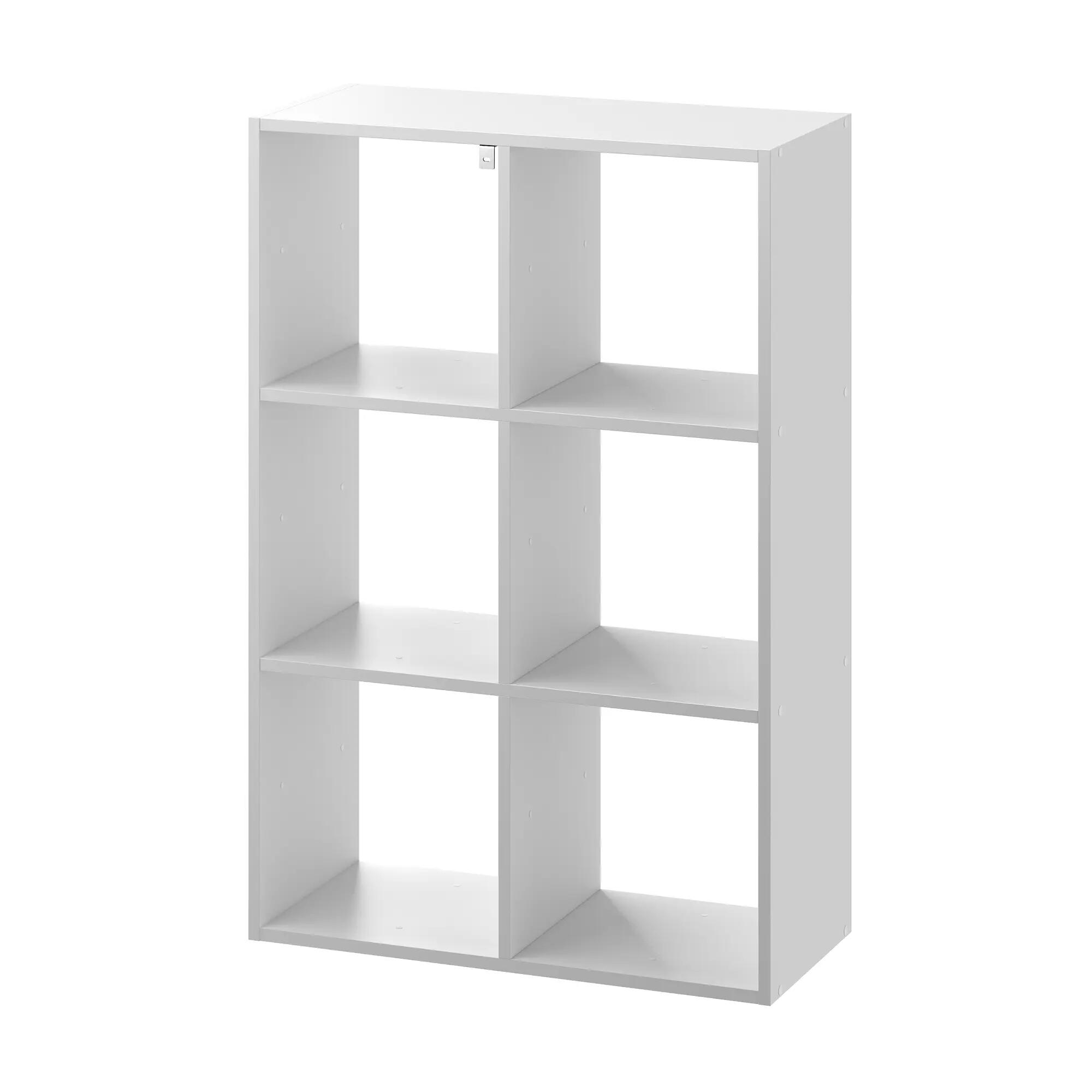 Mensola a muro 6 cubi Kub SPACEO rettangolare in truciolare L 70 x P 31.7 cm bianco - 9