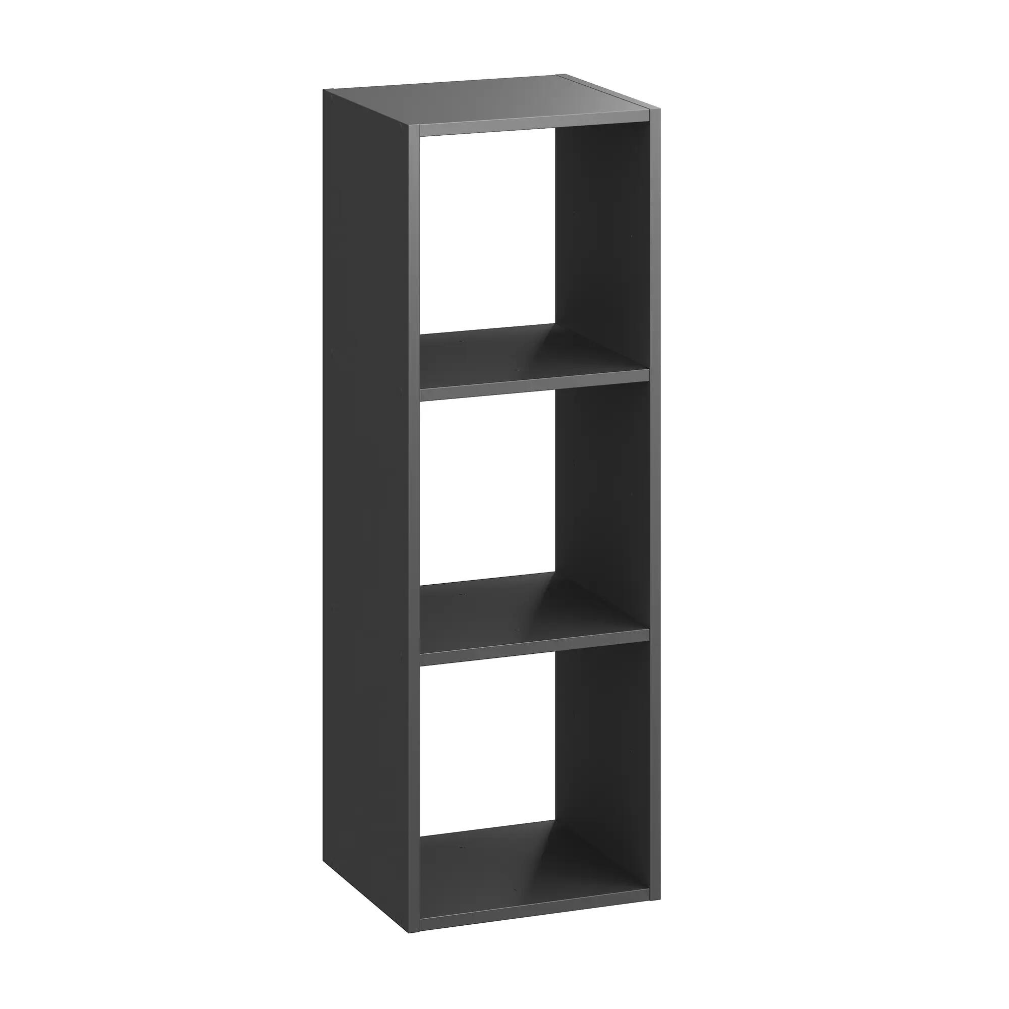 Mensola a muro 3 cubi Kub SPACEO quadrato in truciolare L 36 x P 31.7 cm grigio - 6