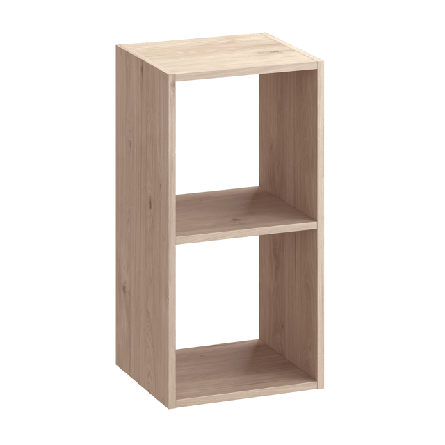Etagère SPACEO Kub effet chêne, H.70.5 x L.36 cm x P.31.7 cm