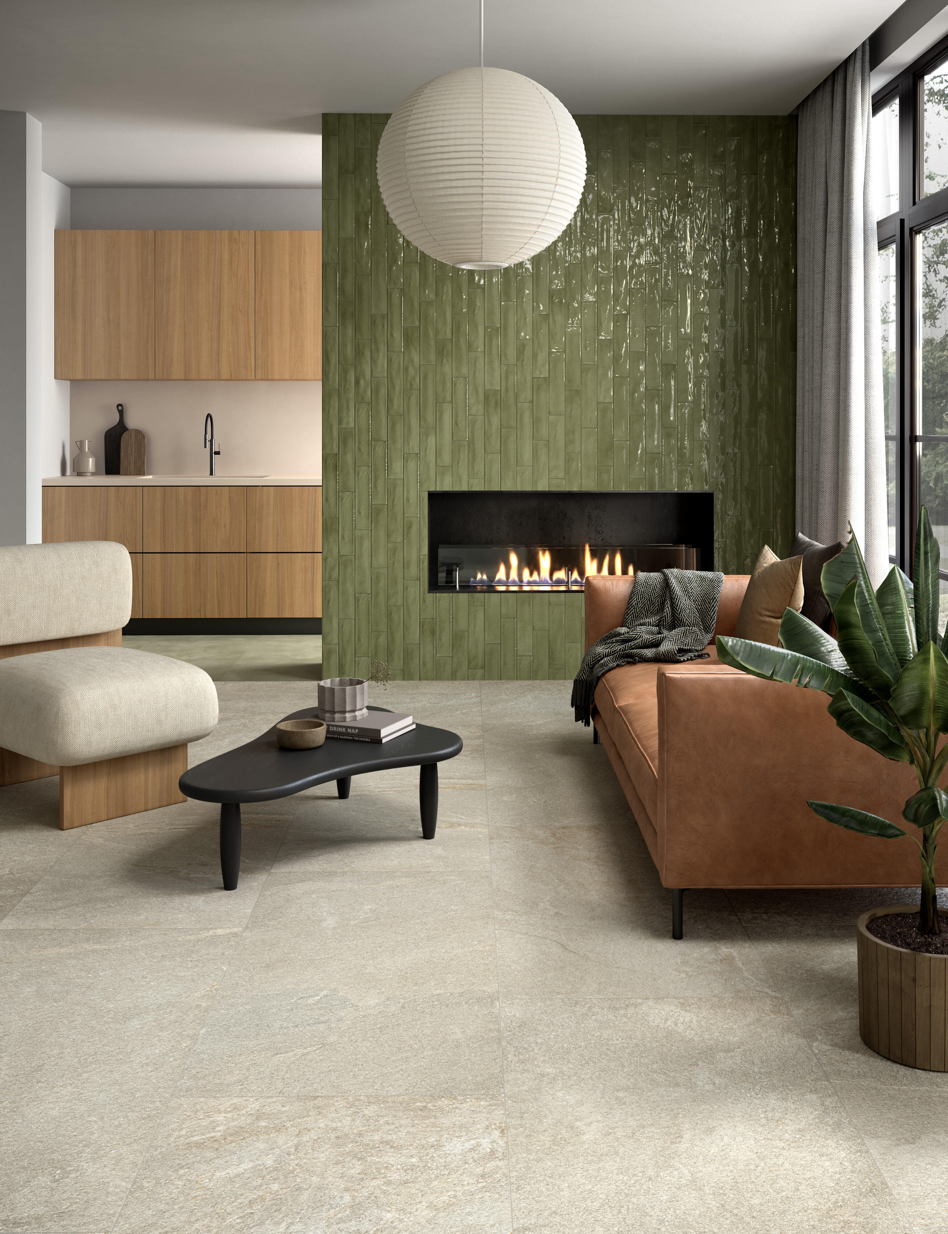 Piastrella da pavimento e rivestimento interno ed esterno 60 x 120