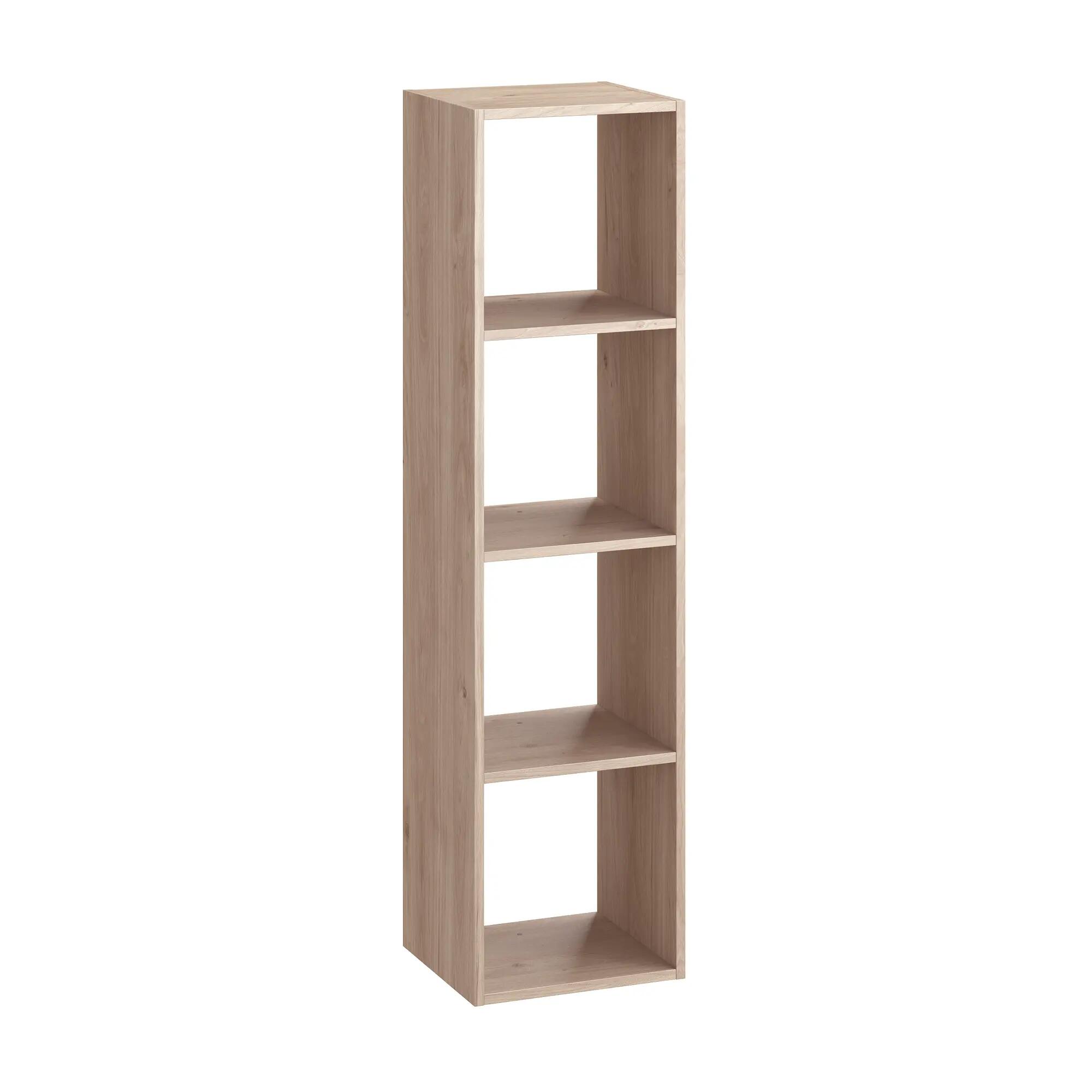 Mensola a muro 4 cubi Kub SPACEO rettangolare in truciolare L 36 x P 31.7 cm rovere - 18