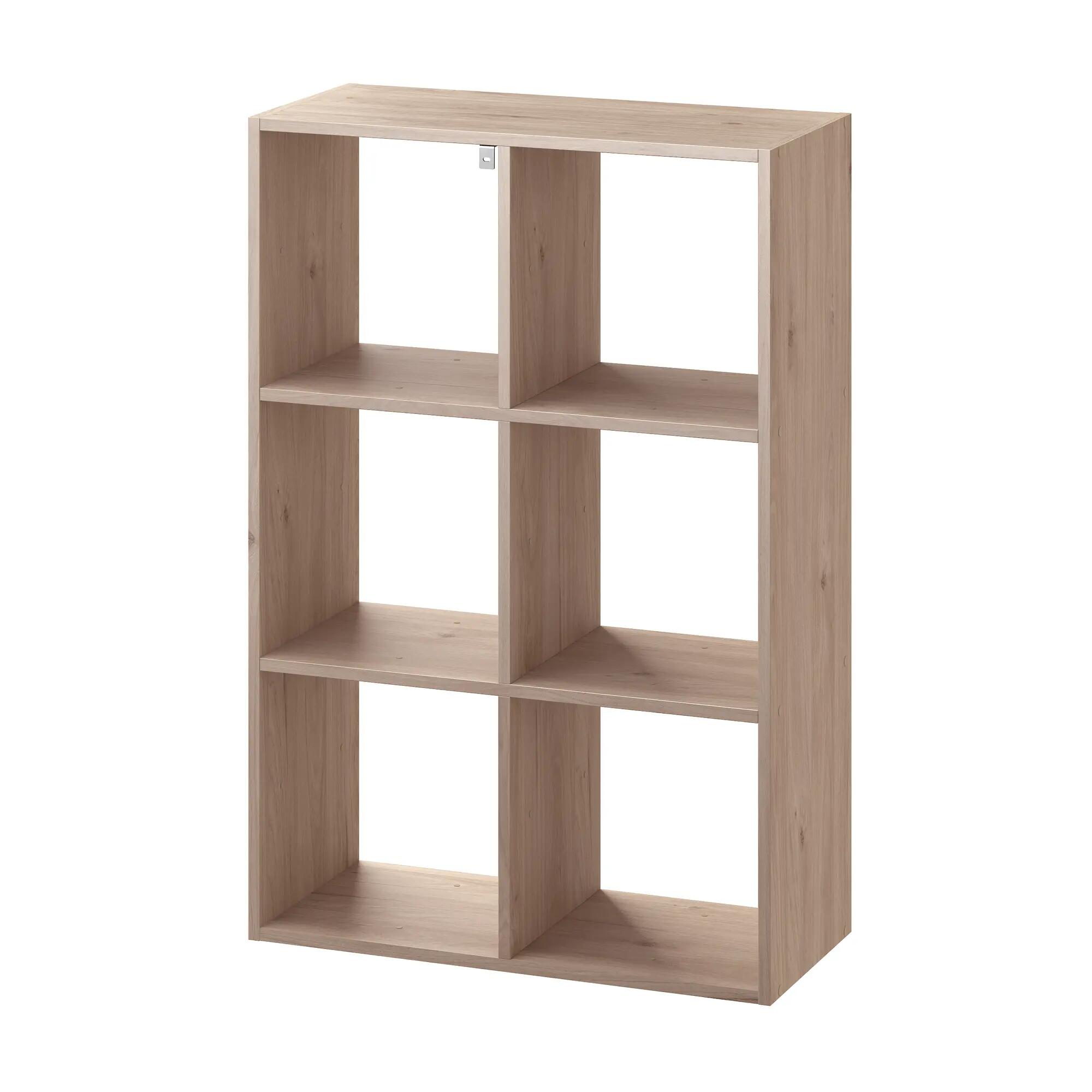 Mensola a muro 6 cubi Kub SPACEO rettangolare in truciolare L 70 x P 31.7 cm rovere - 3