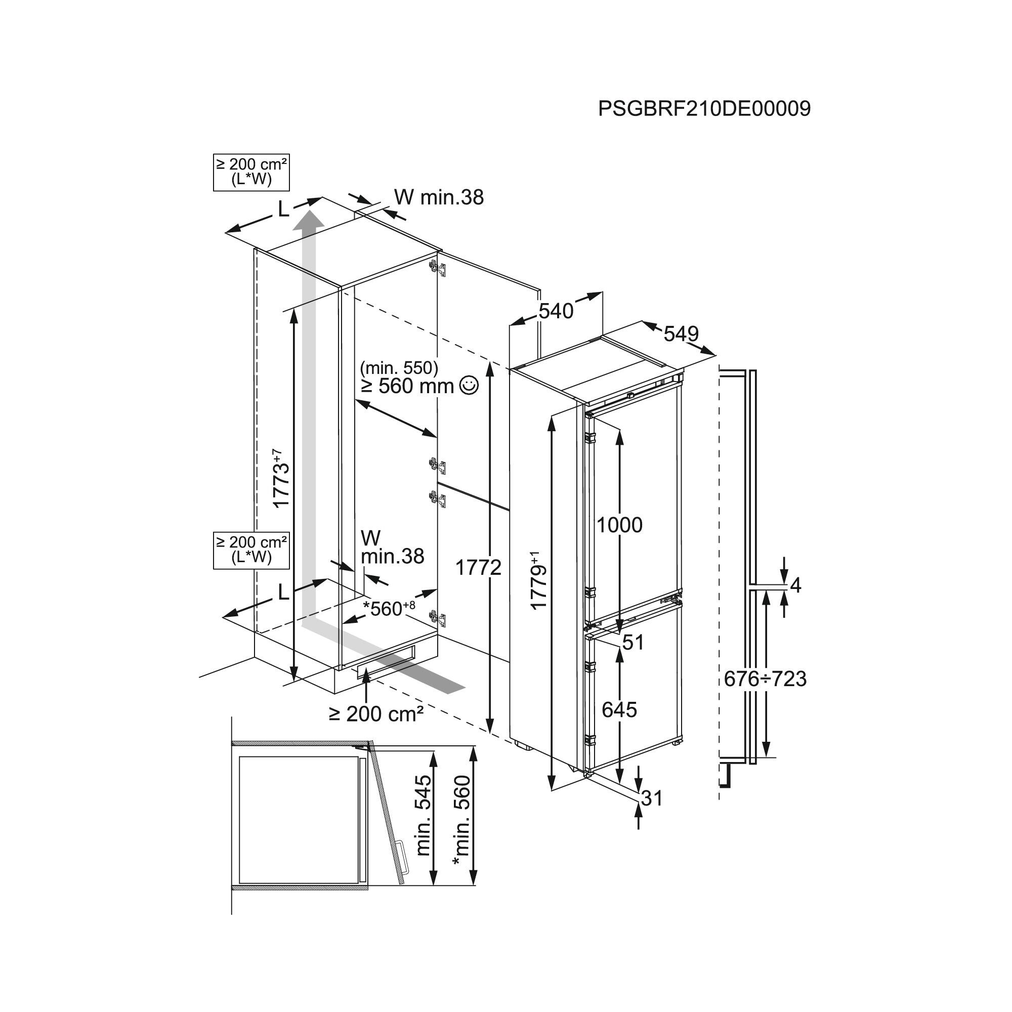 Réfrigérateur intégrable 2 Portes 227 Litres ELECTROLUX ENV9MC18S - 11