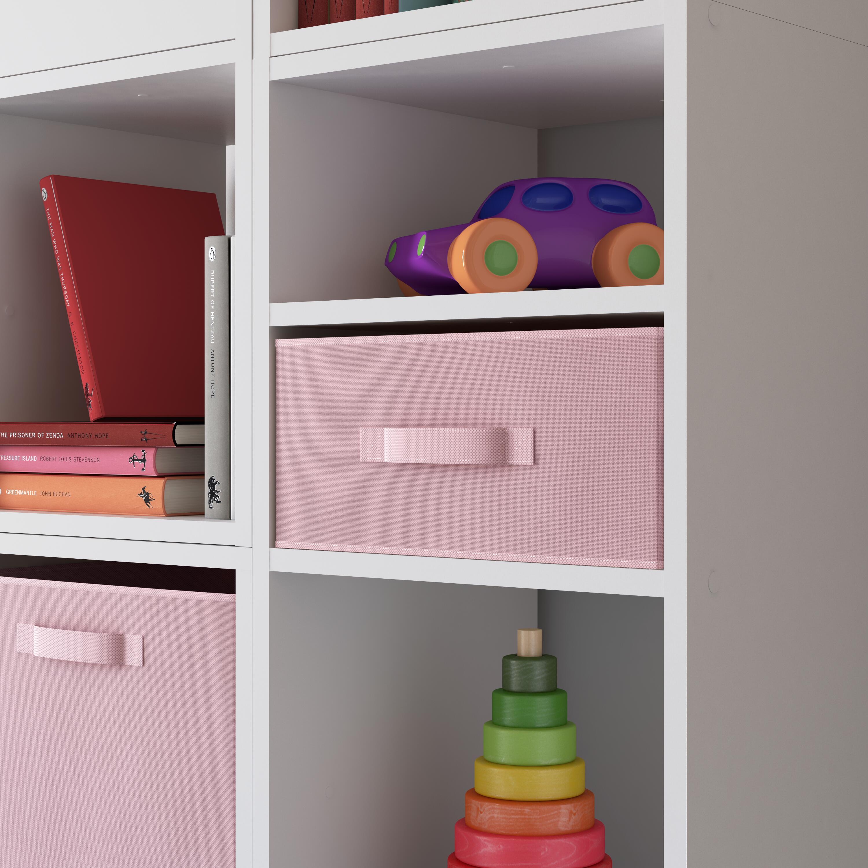 Panier SPACEO kub rose H.14 x l.31 x P.31 cm - 7