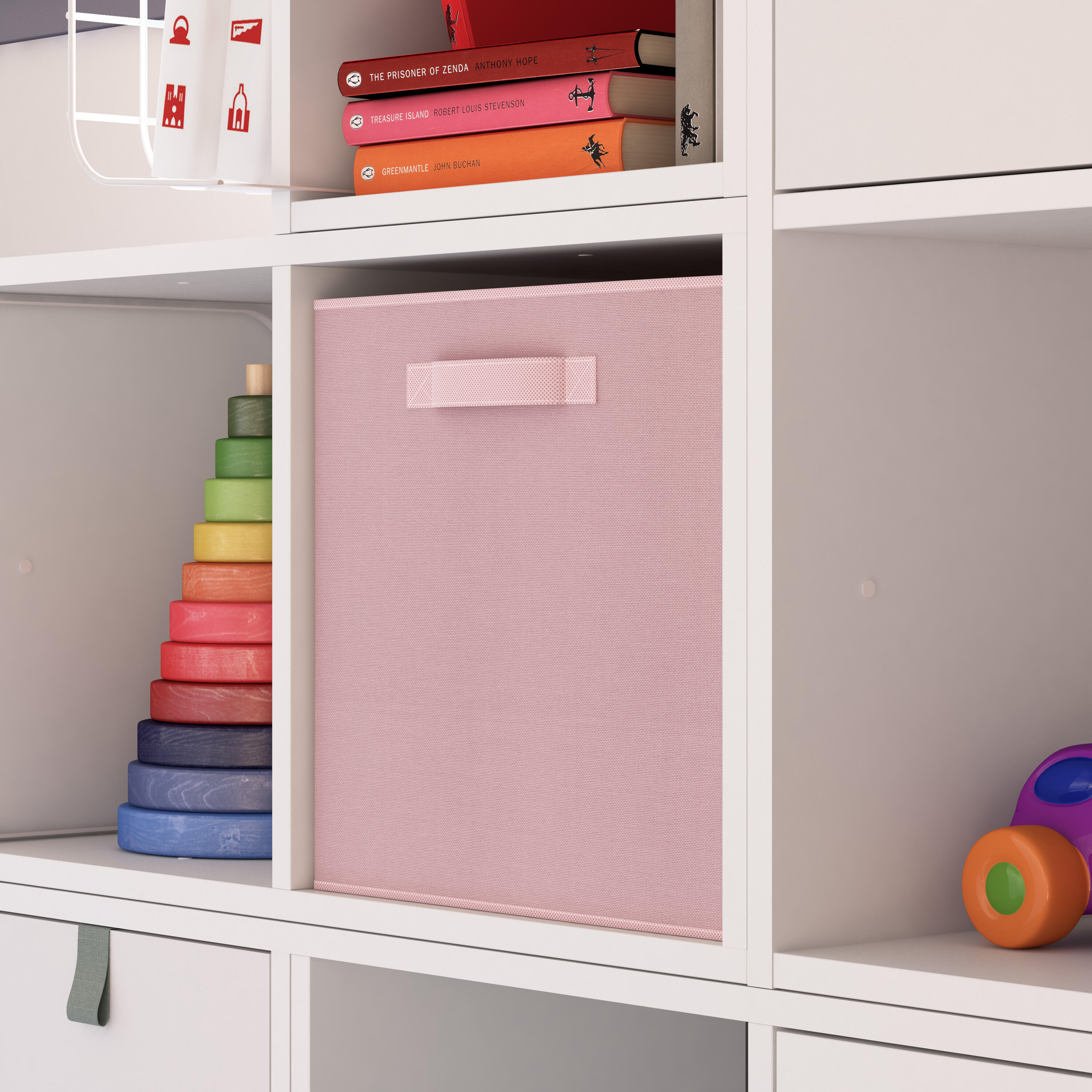 Cesto L Kub spaceo 31X31X31CM rosa - 13
