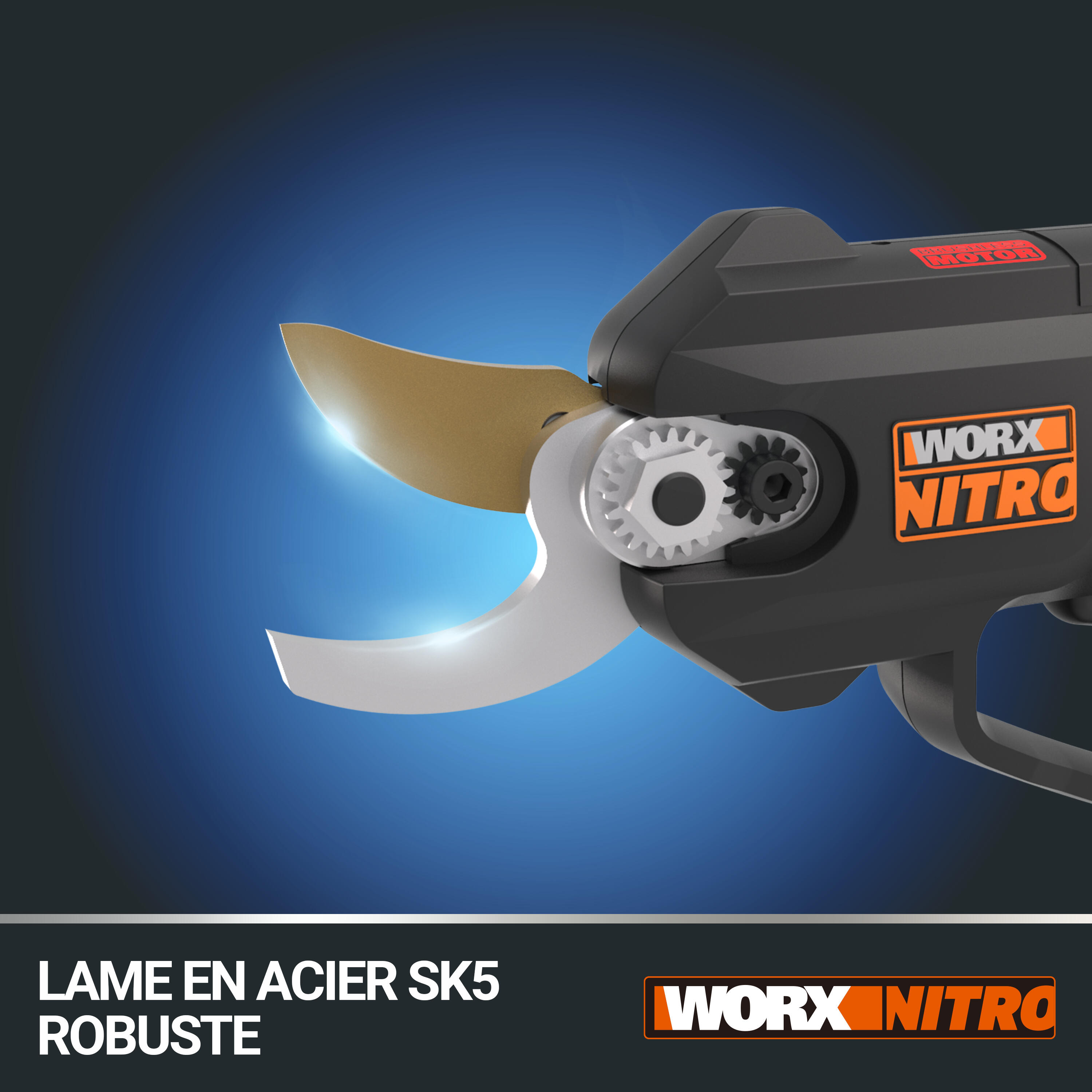 Sécateur 20V 25mm WORX - WG330E (1 batterie 2Ah et chargeur) - 4
