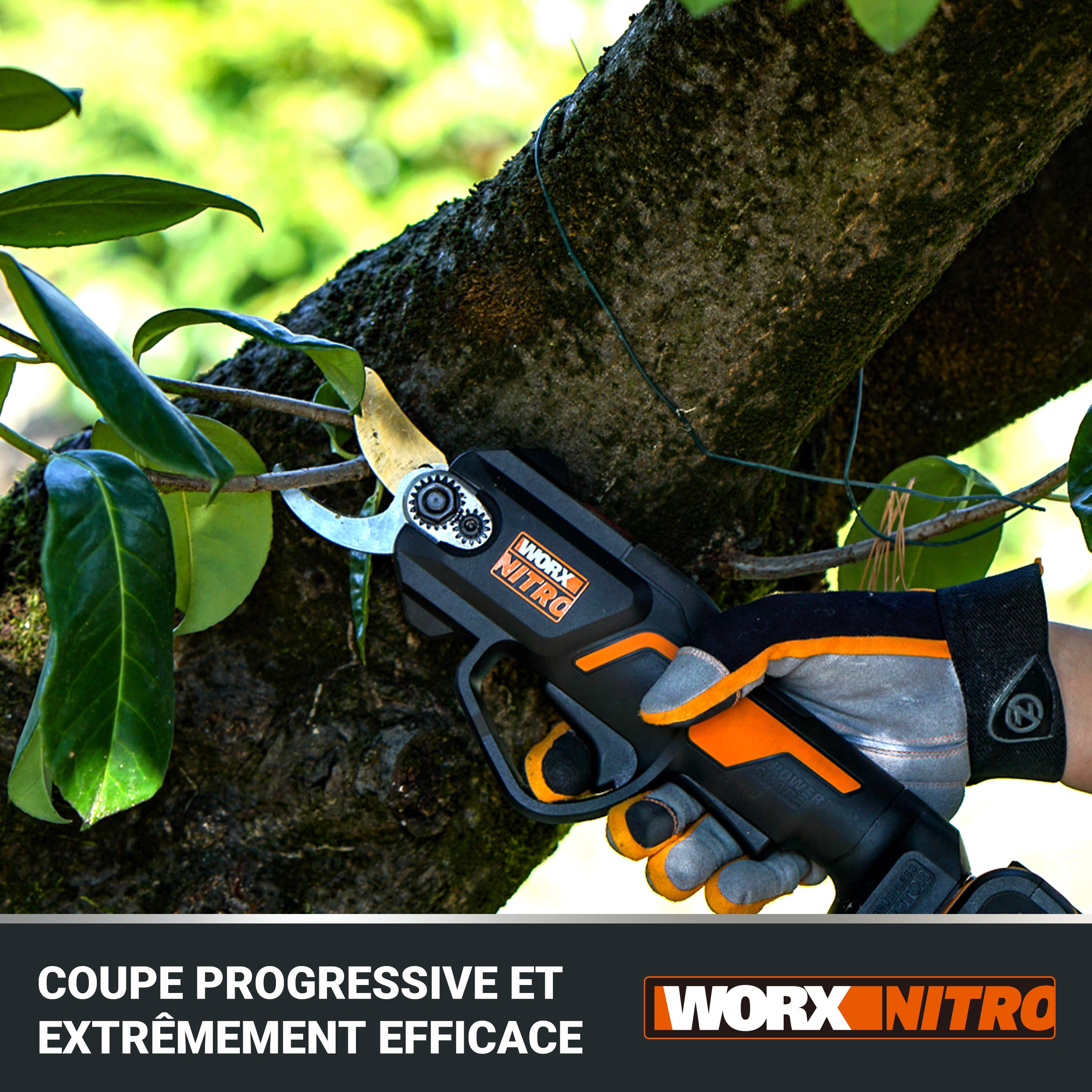 Sécateur 20V 25mm WORX - WG330E (1 batterie 2Ah et chargeur) - 3