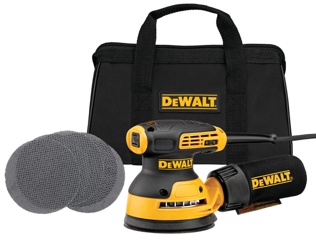 Ponceuse excentrique Filaire DEWALT, 125mm 280 W, DWE6423B-QS