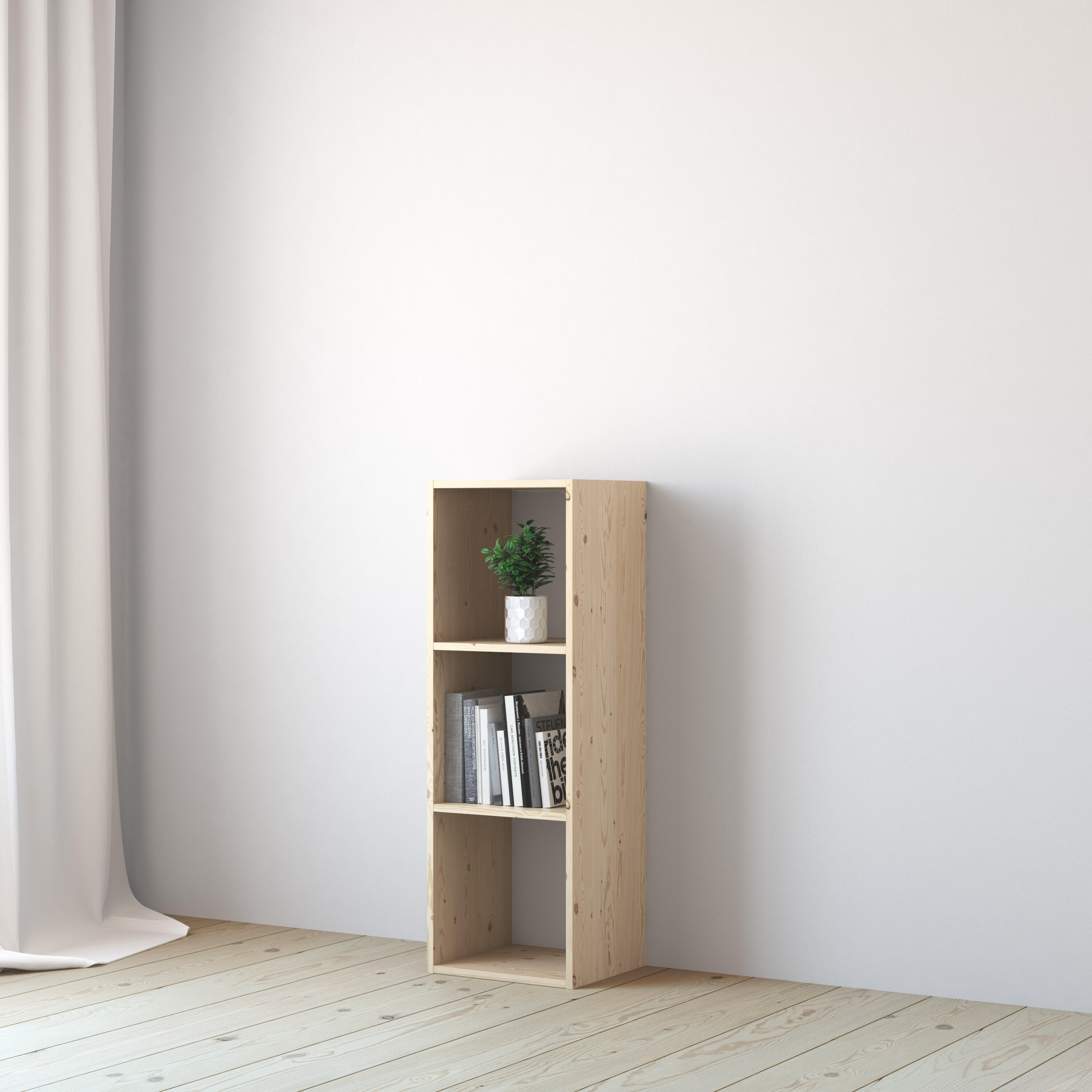 Mensola a muro 3 cubi Kub SPACEO rettangolare in legno L 36 x P 31.7 cm pino - 6