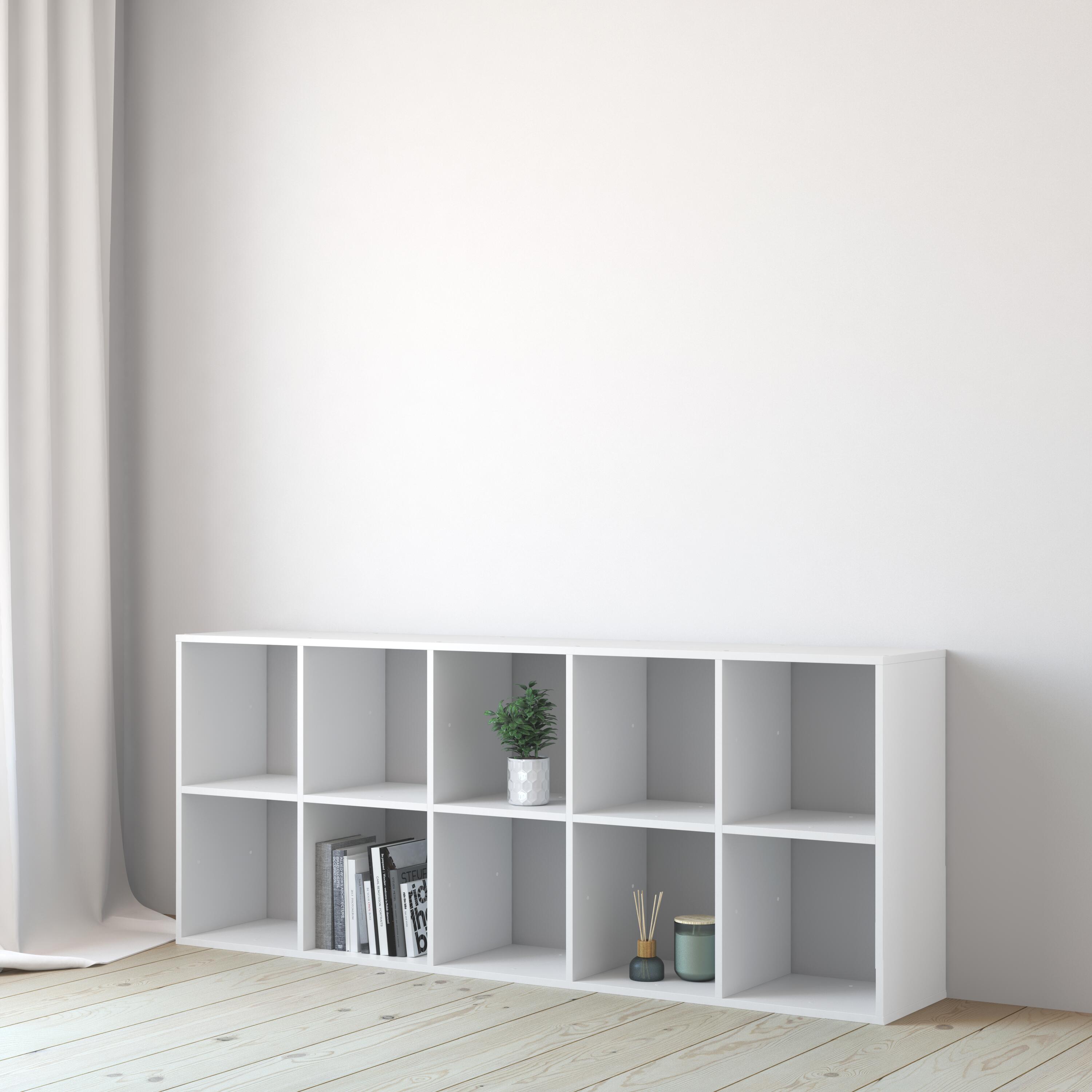 Estante spaceo kub branco 170.6x7x31.7 cm - 7