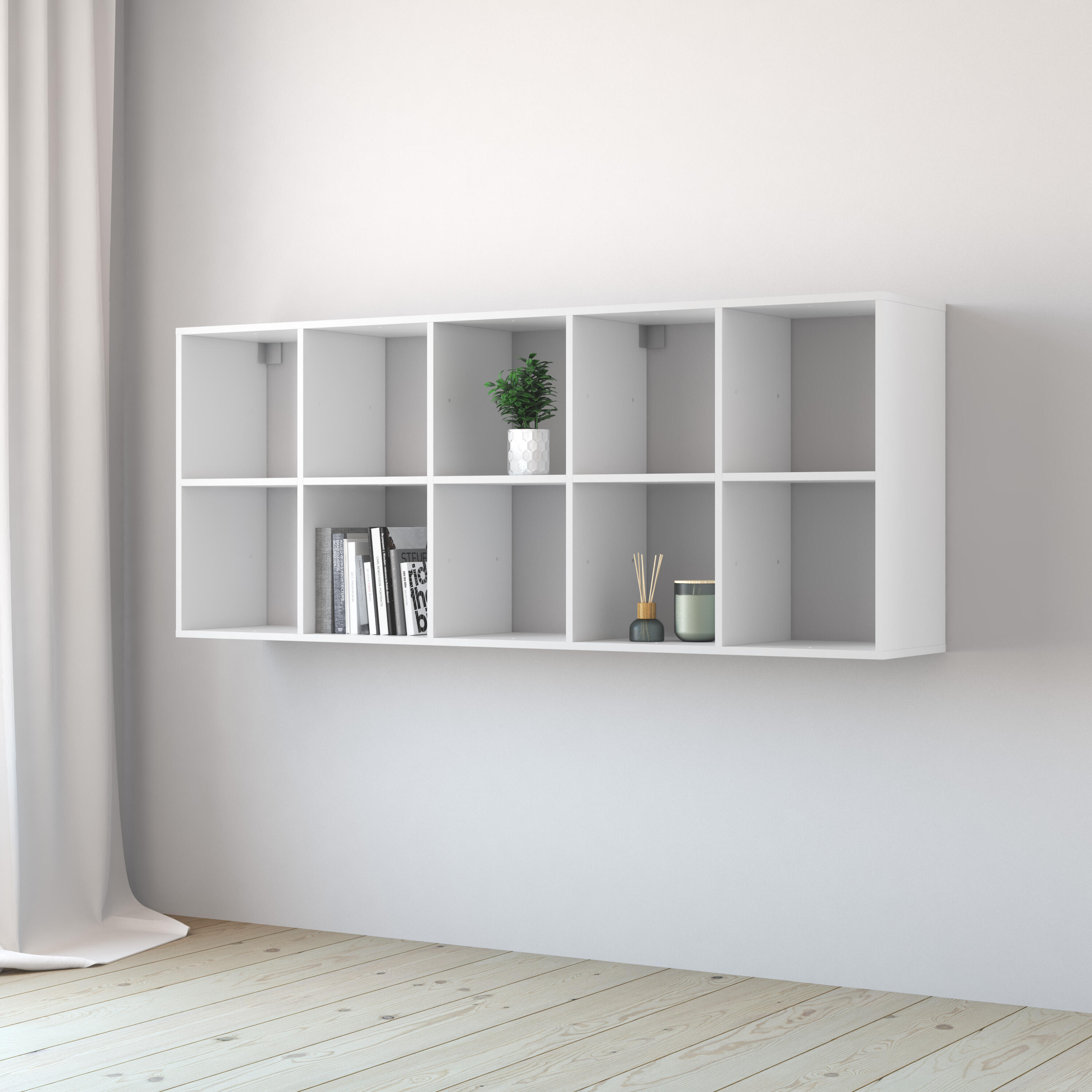 Estantería SPACEO KUB 10 cubos blanco 173.6x70x31.7cm - 3