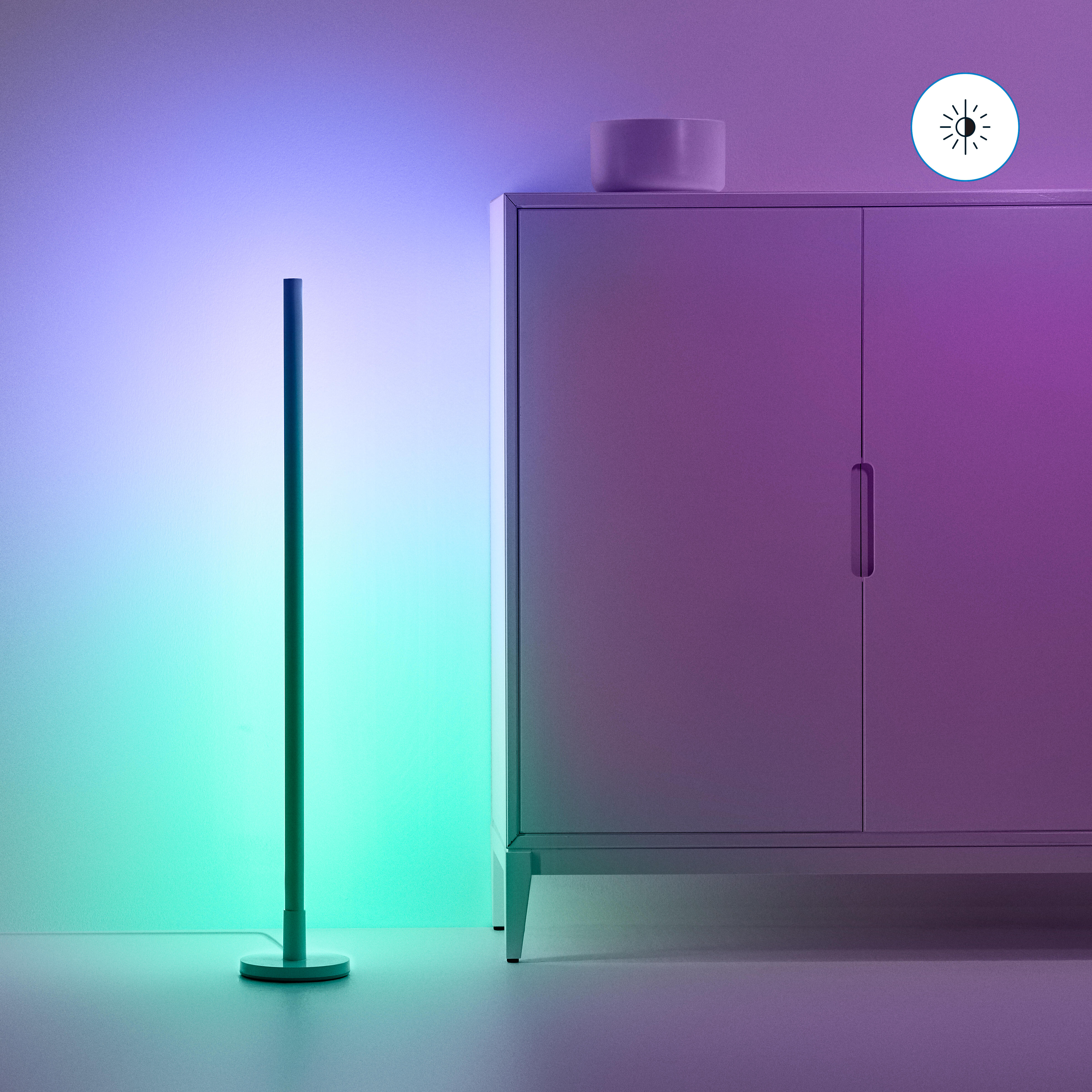 Weiß - Lampada da terra a LED, 44 W, 4500 lm, super luminosa, da soggiorno, dimmerabile, 2700 K-6500 K, da lettura, con telecomando e controllo tattile