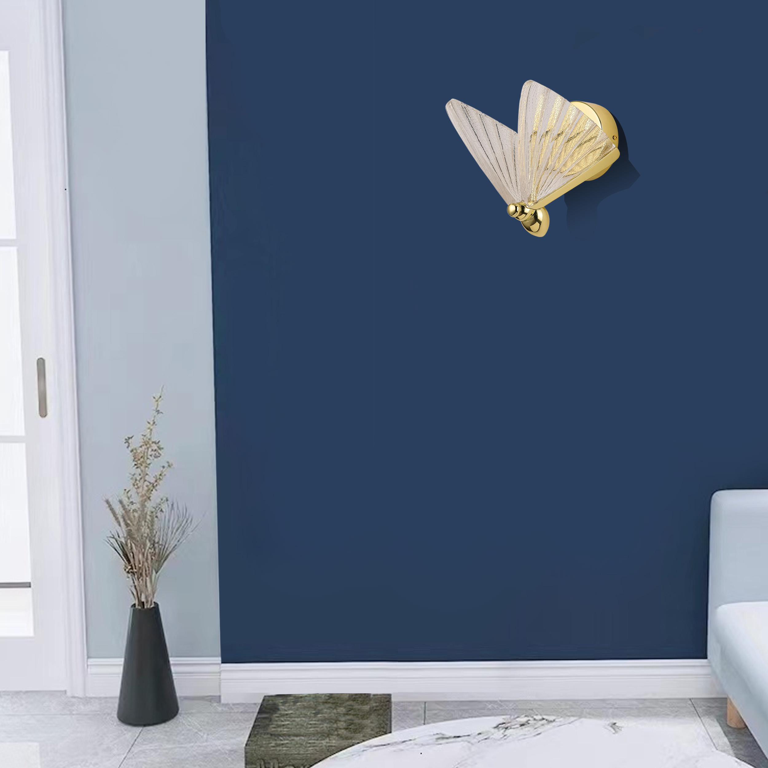 Kinkiet Mariposa kryształ złoty LED Light Prestige - 3