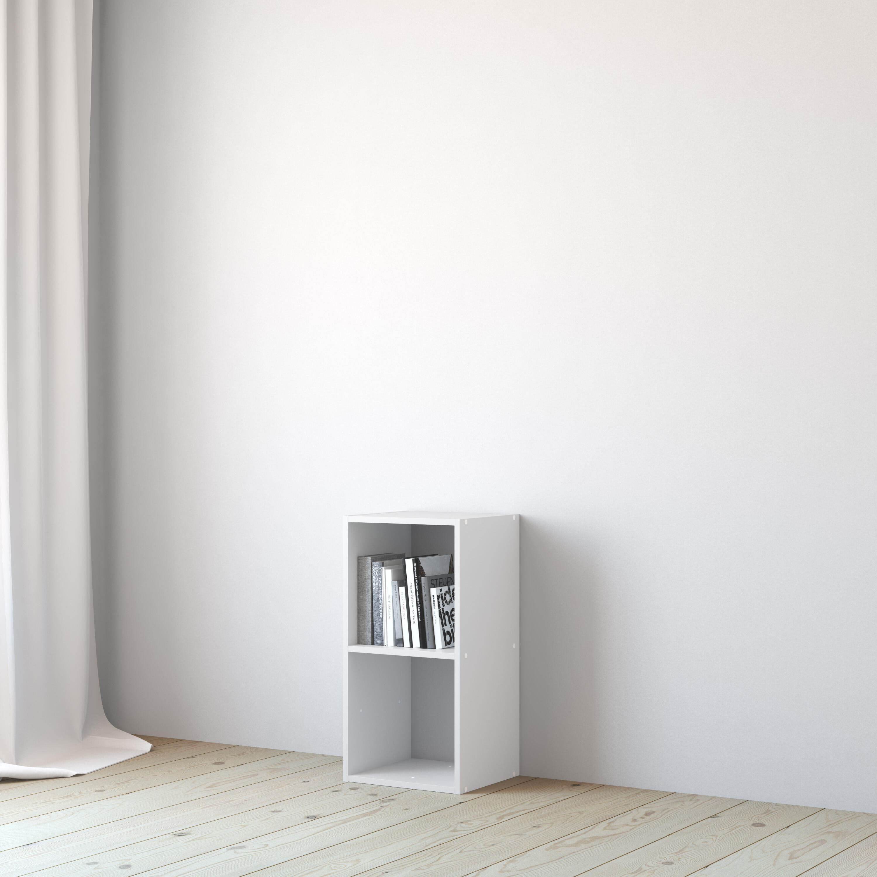 Estante de parede 2 cubos branco 36 x 31,7 x 70,5 cm Spaceo Kub - 13