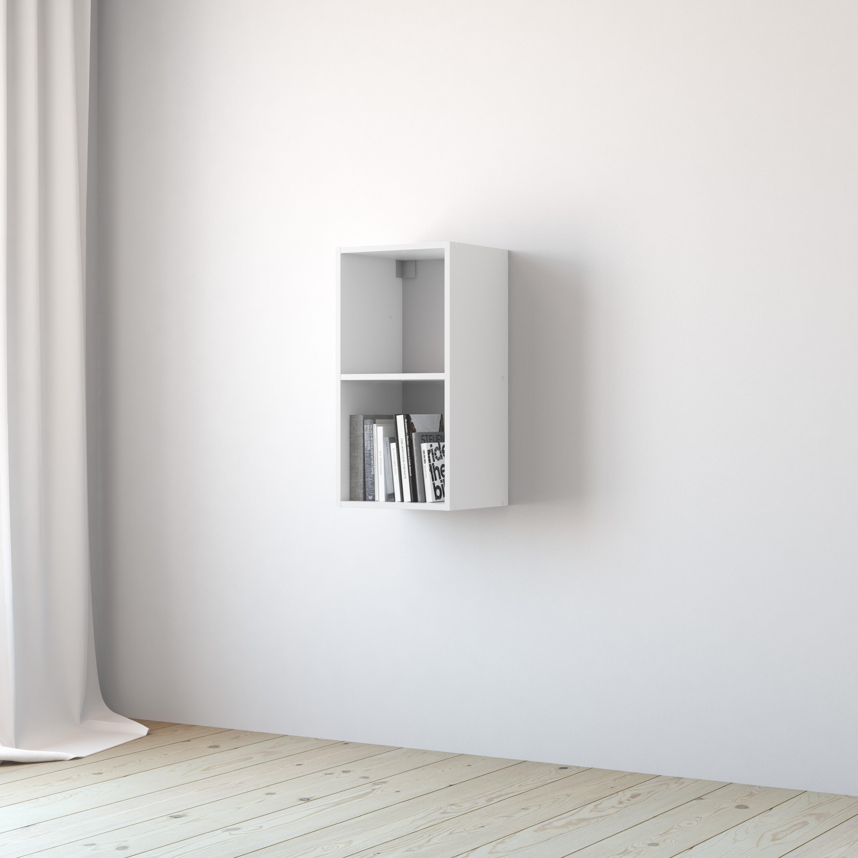 Estante de parede 2 cubos branco 36 x 31,7 x 70,5 cm Spaceo Kub - 19