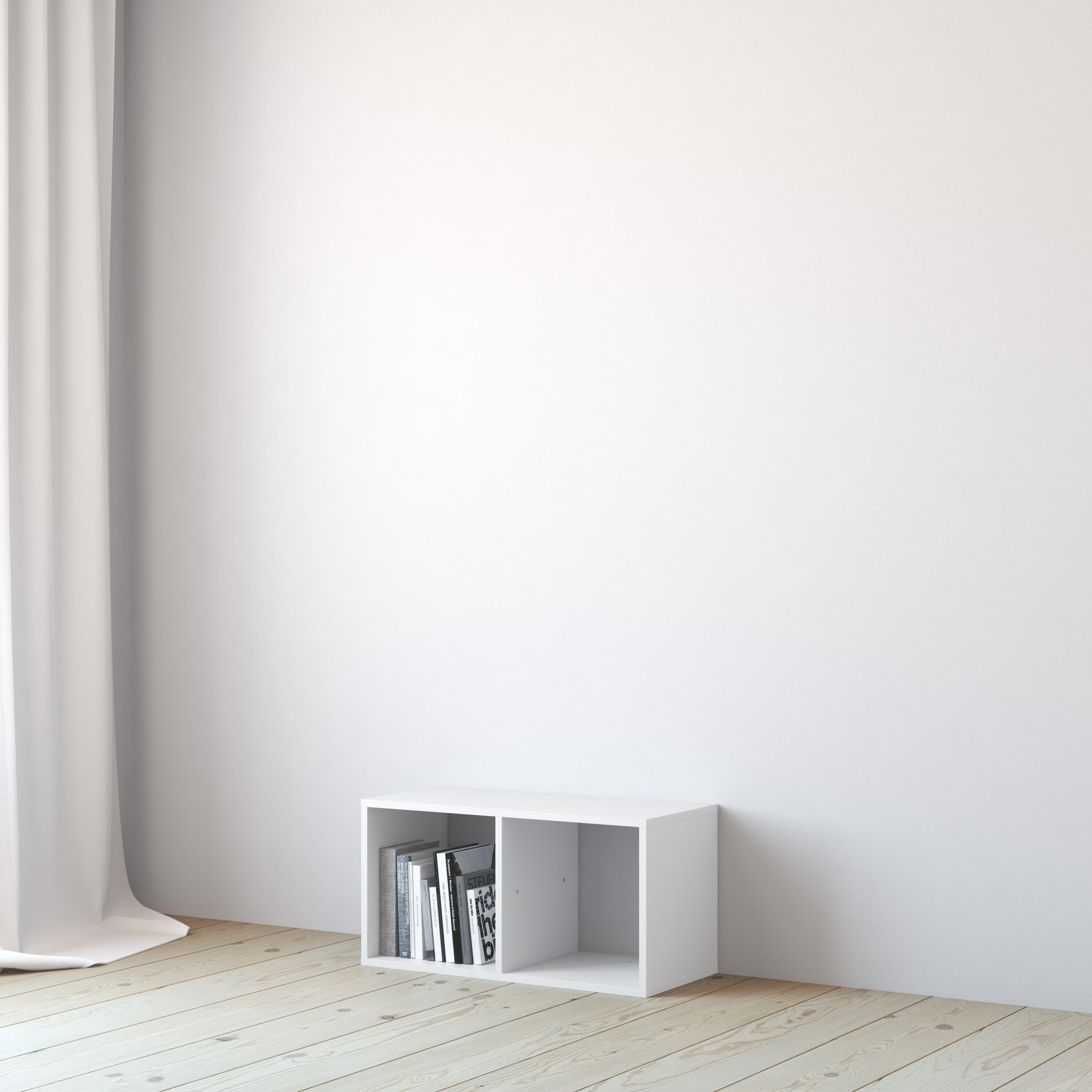 Estante de parede 2 cubos branco 36 x 31,7 x 70,5 cm Spaceo Kub - 20