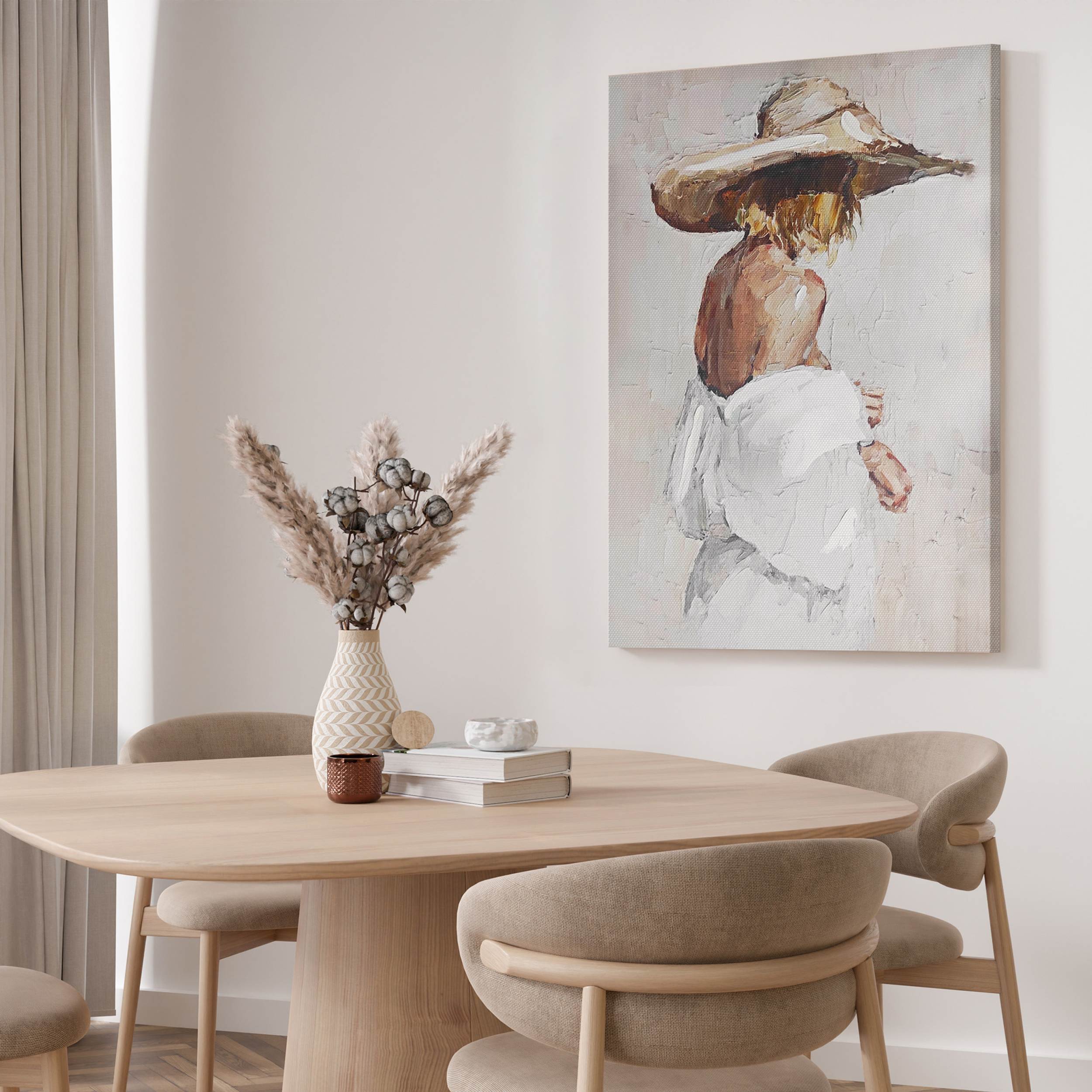 Kanwa Kobieta w bieli 70 x 100 cm - 4
