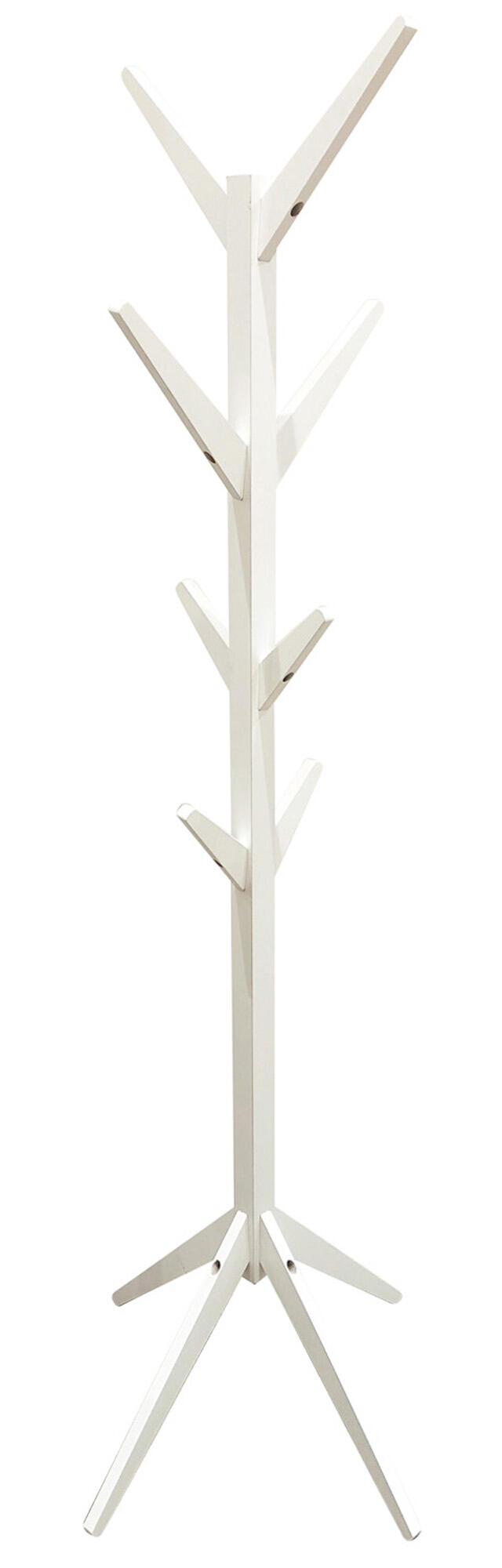 Perchero moderno 177,5x45x45 cm blanco