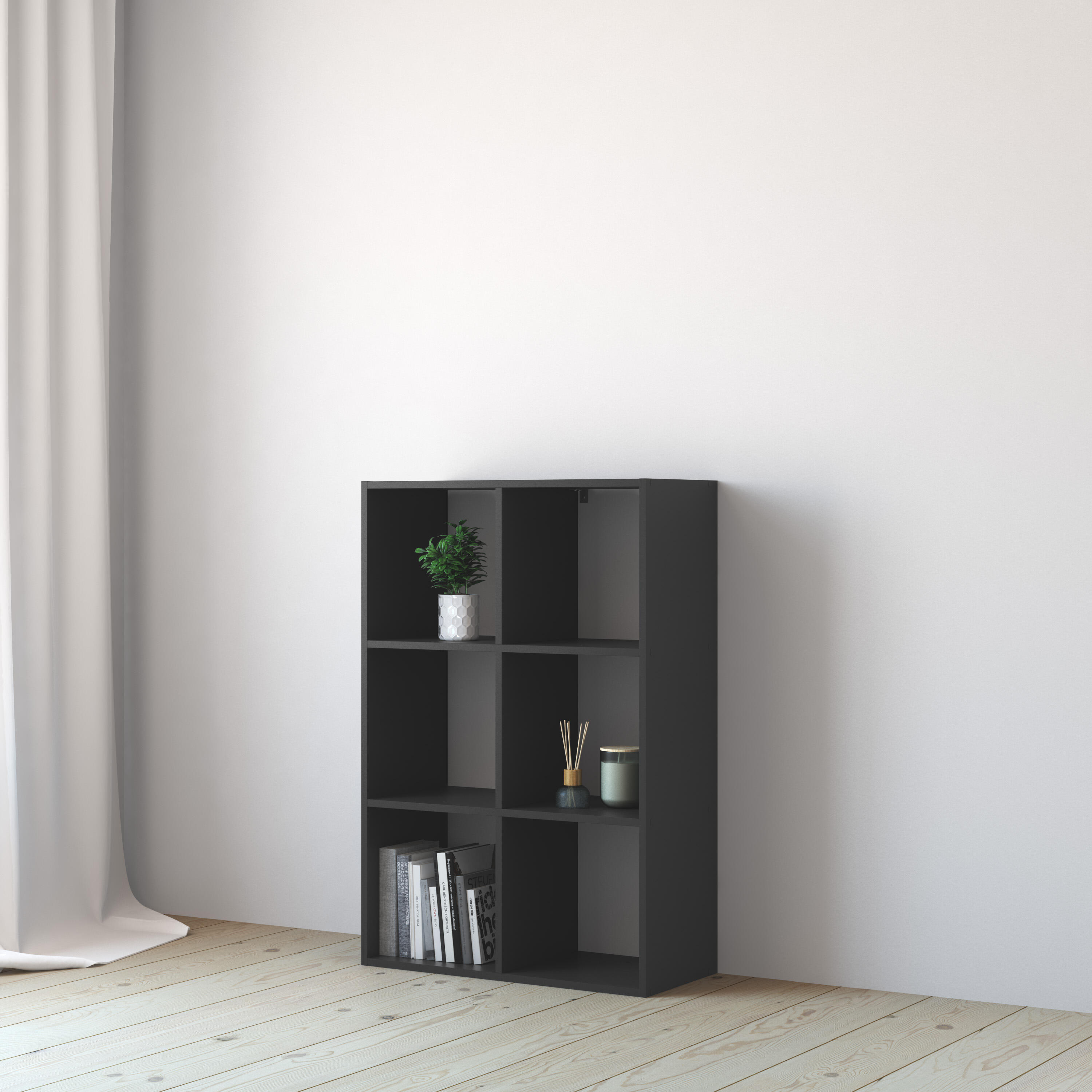 Regał Spaceo Kub 70.4 x 104.9 x 31 cm grafit Spaceo - 5