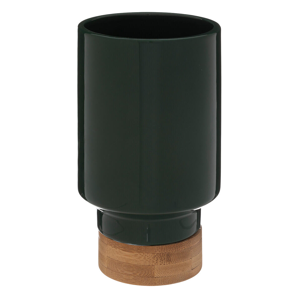 Vase Céramique WP DESIGN – Motif Bambou – Vert – Hauteur 20.5 Cm
