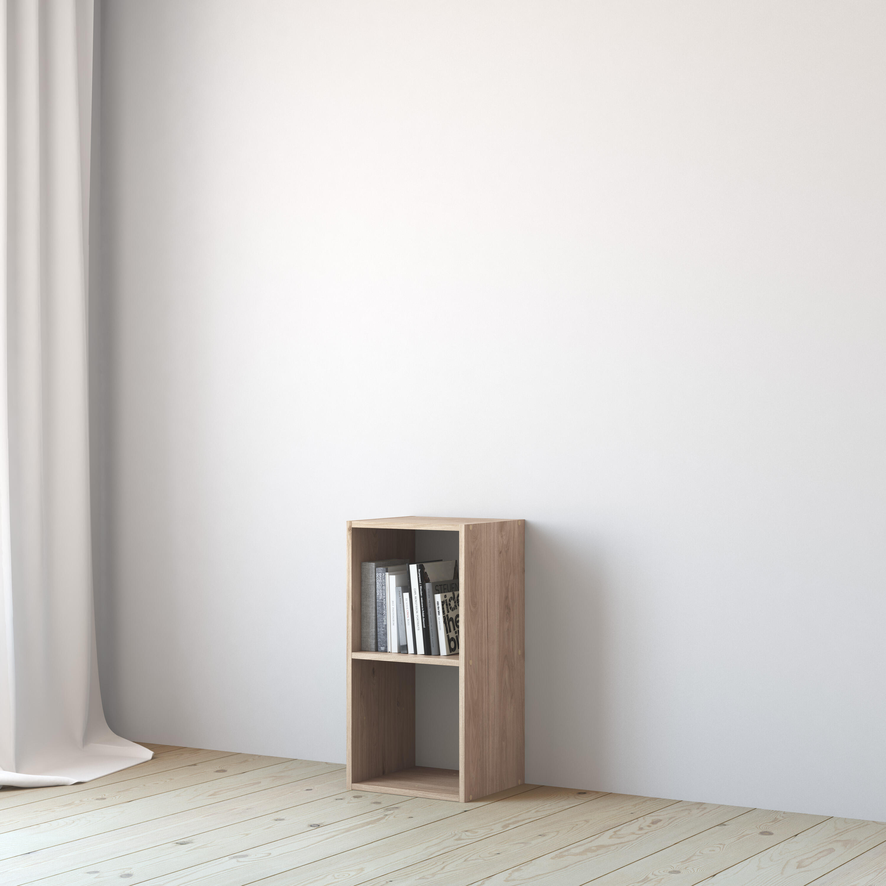 Estante de parede 2 cubos bege 36 x 31,7 x 70,5 cm Spaceo Kub - 15