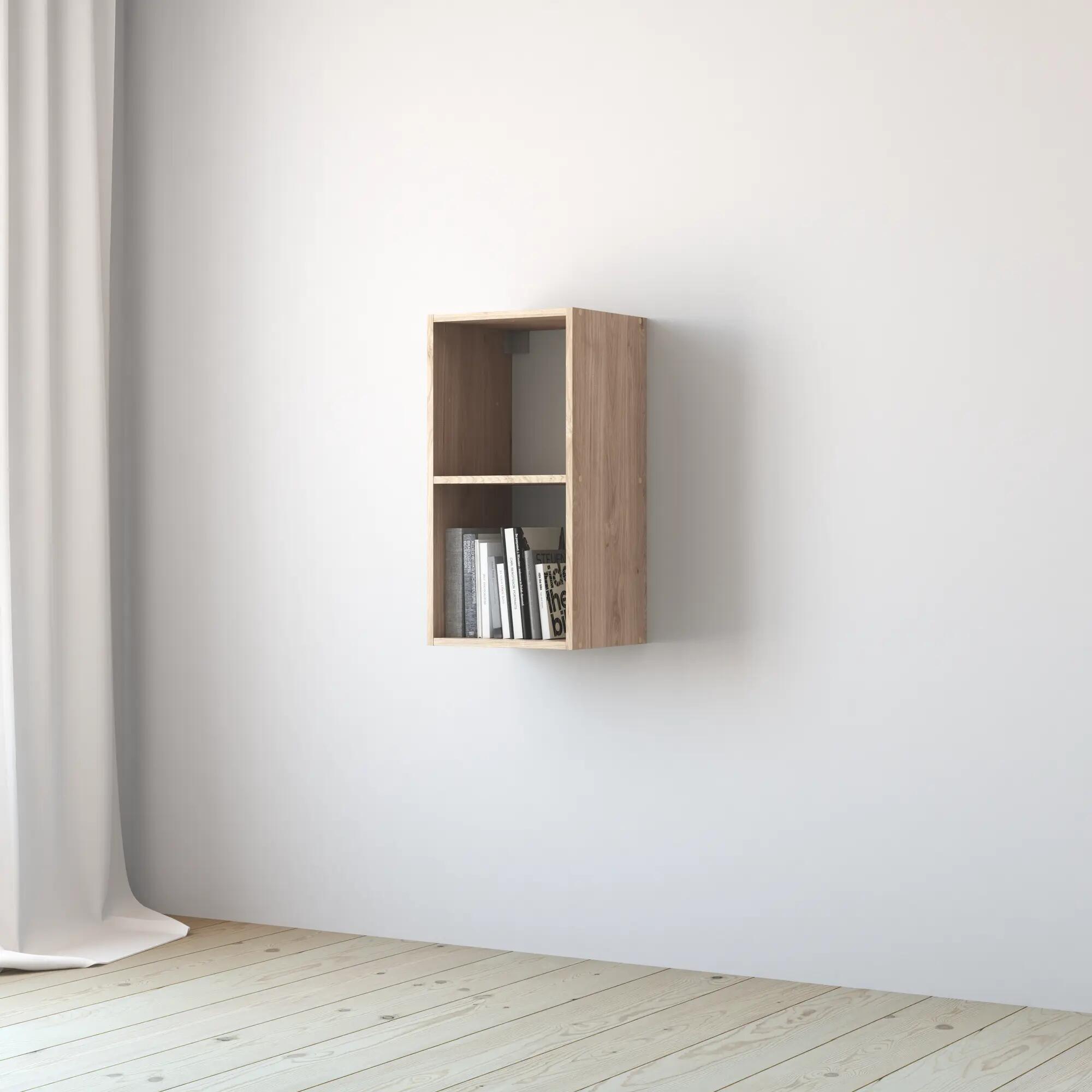 Mensola a muro 2 cubi Kub SPACEO rettangolare in truciolare L 36 x P 31.7 cm rovere - 10