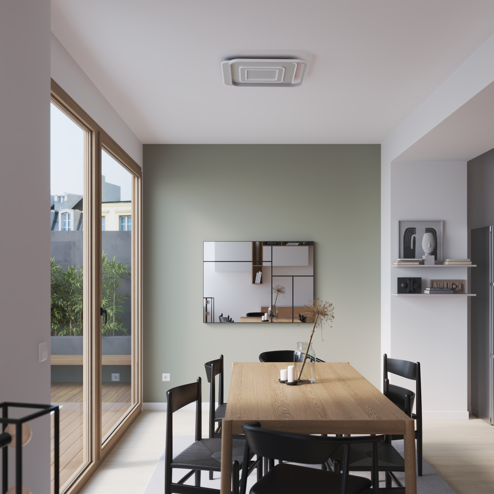 Plafon Emingo 48 cm z pilotem 13500 lm 2700-6500 K biały LED Inspire - 3