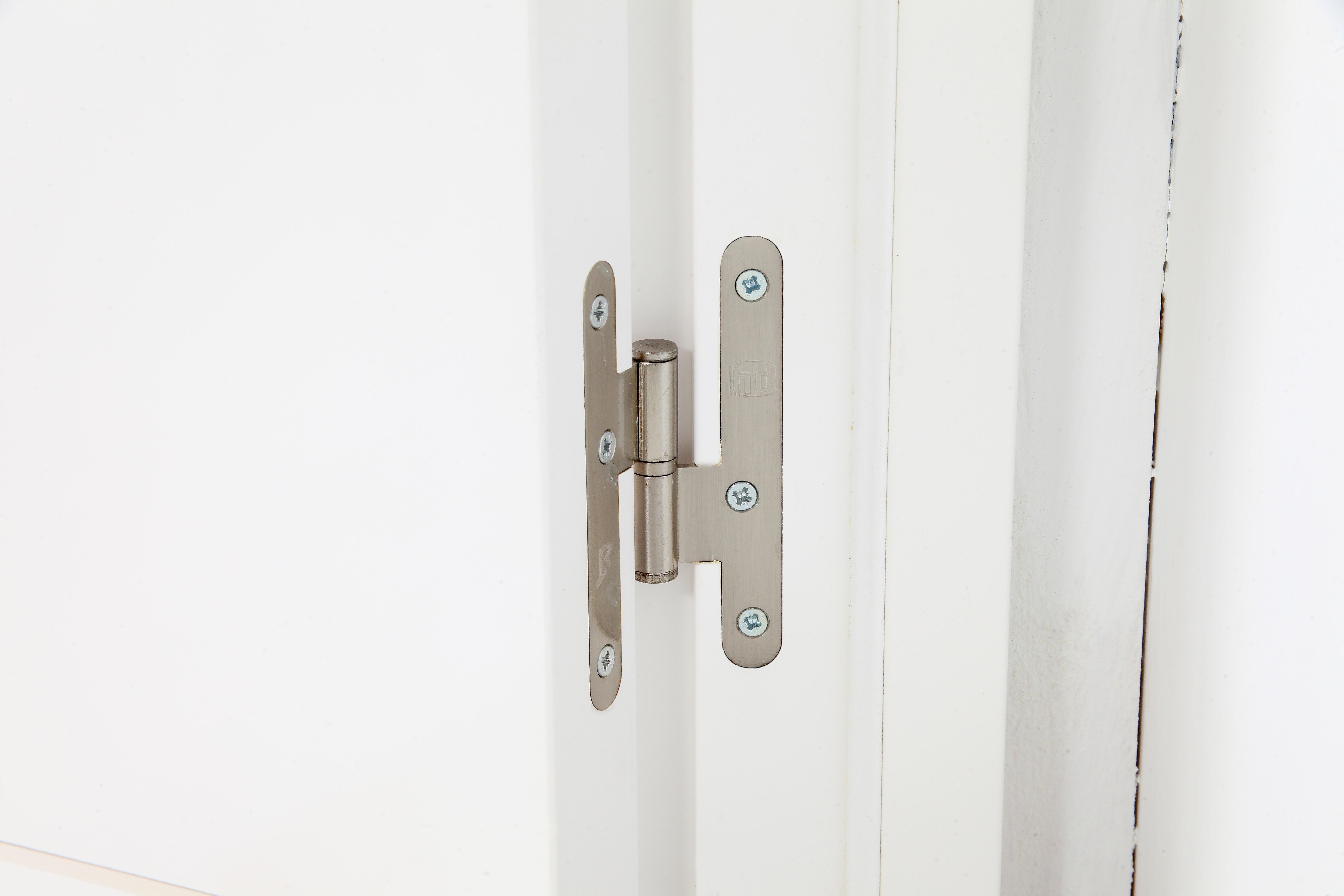 Puerta de interior abatible ciega maciza lacada Line Plus Mónaco blanco apertura derecha cerco de 9x2 anchura 62.5cm - 4