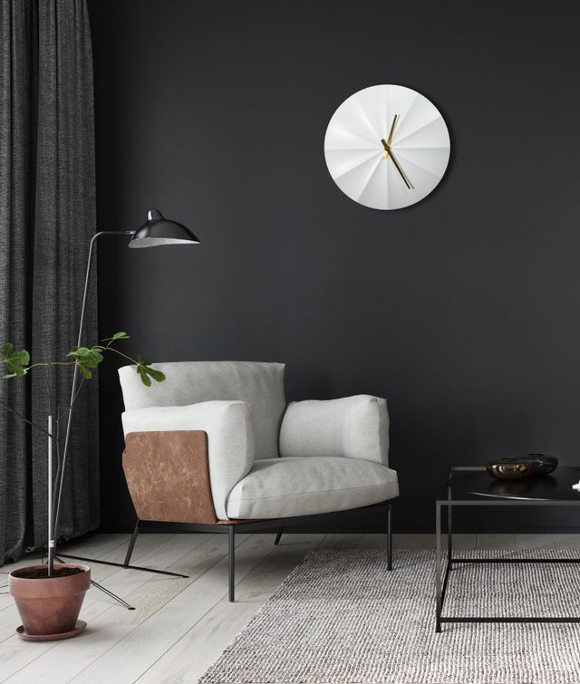 Horloge à fixation murale Auriga ARIANE blanc Diam.50 cm