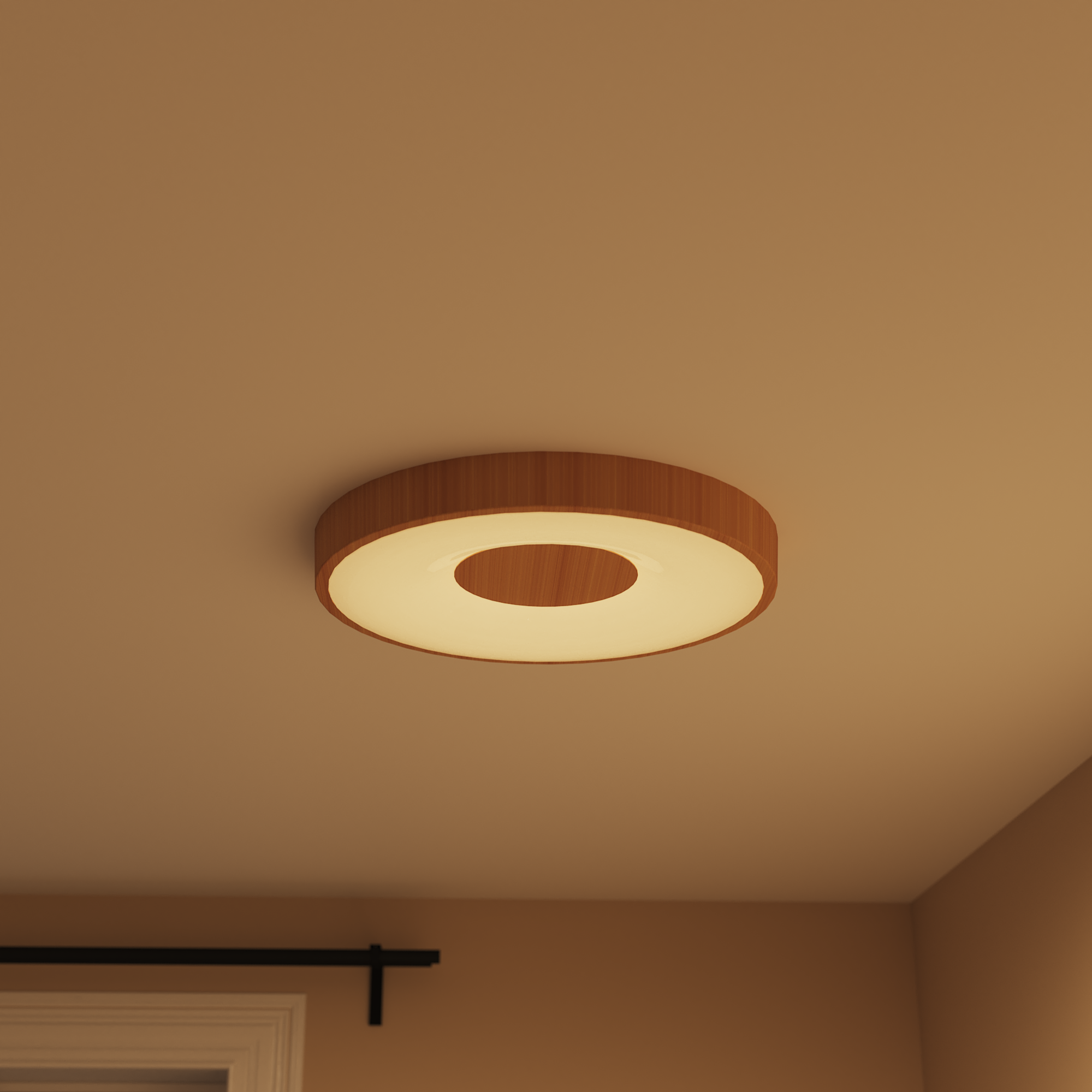 Plafon Piazo drewno śr. 48 cm LED Inspire - 2