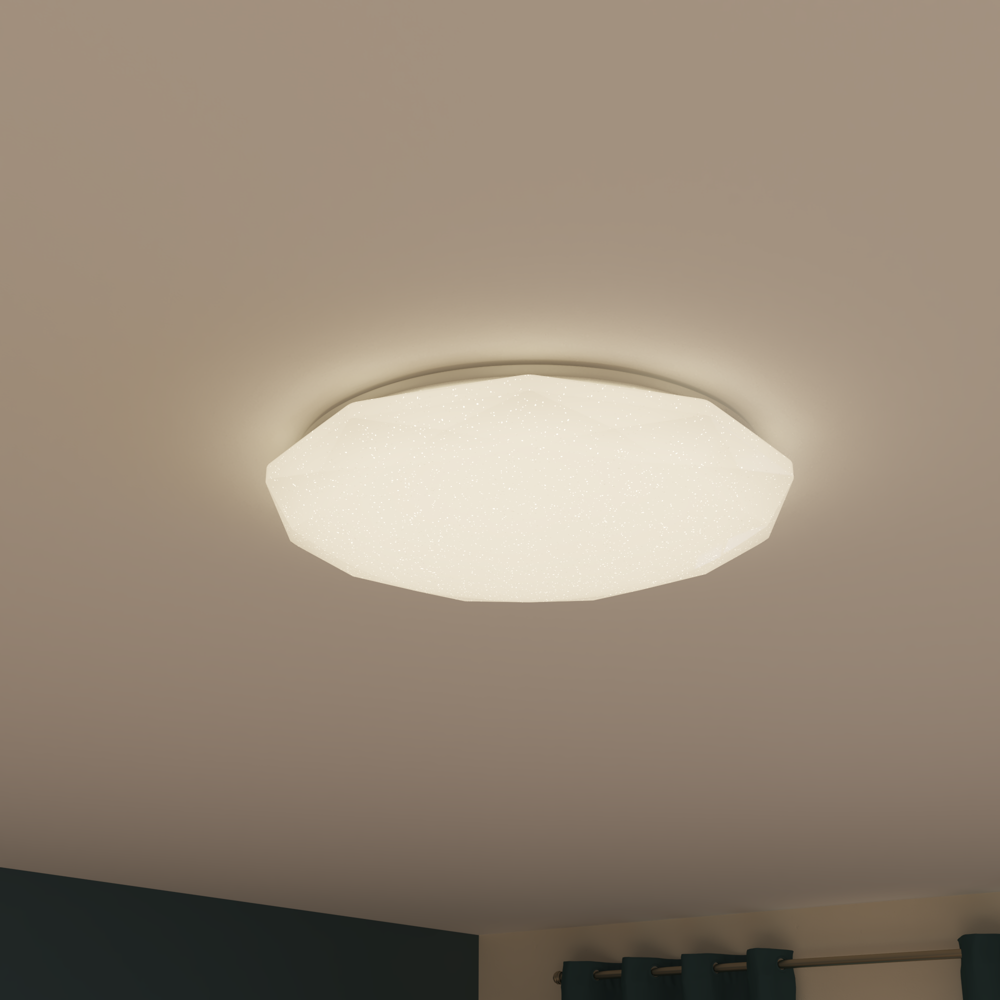 Plafonnier led intégrée design, variations de blancs, INSPIRE Lilly D.50 cm - 4