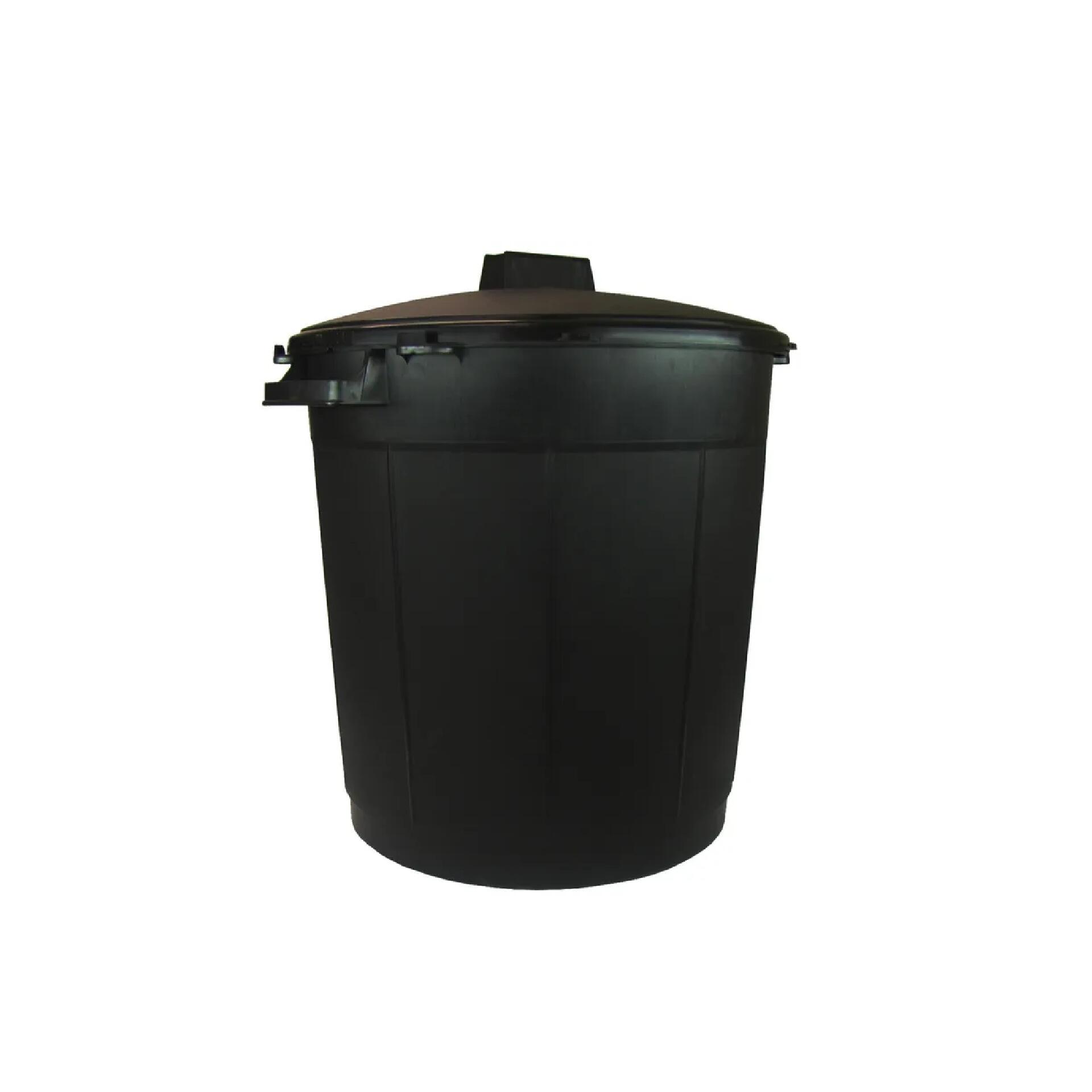 CALICOSY Sac poubelle 100 litres noir polyéthylène 82 x 87 cm