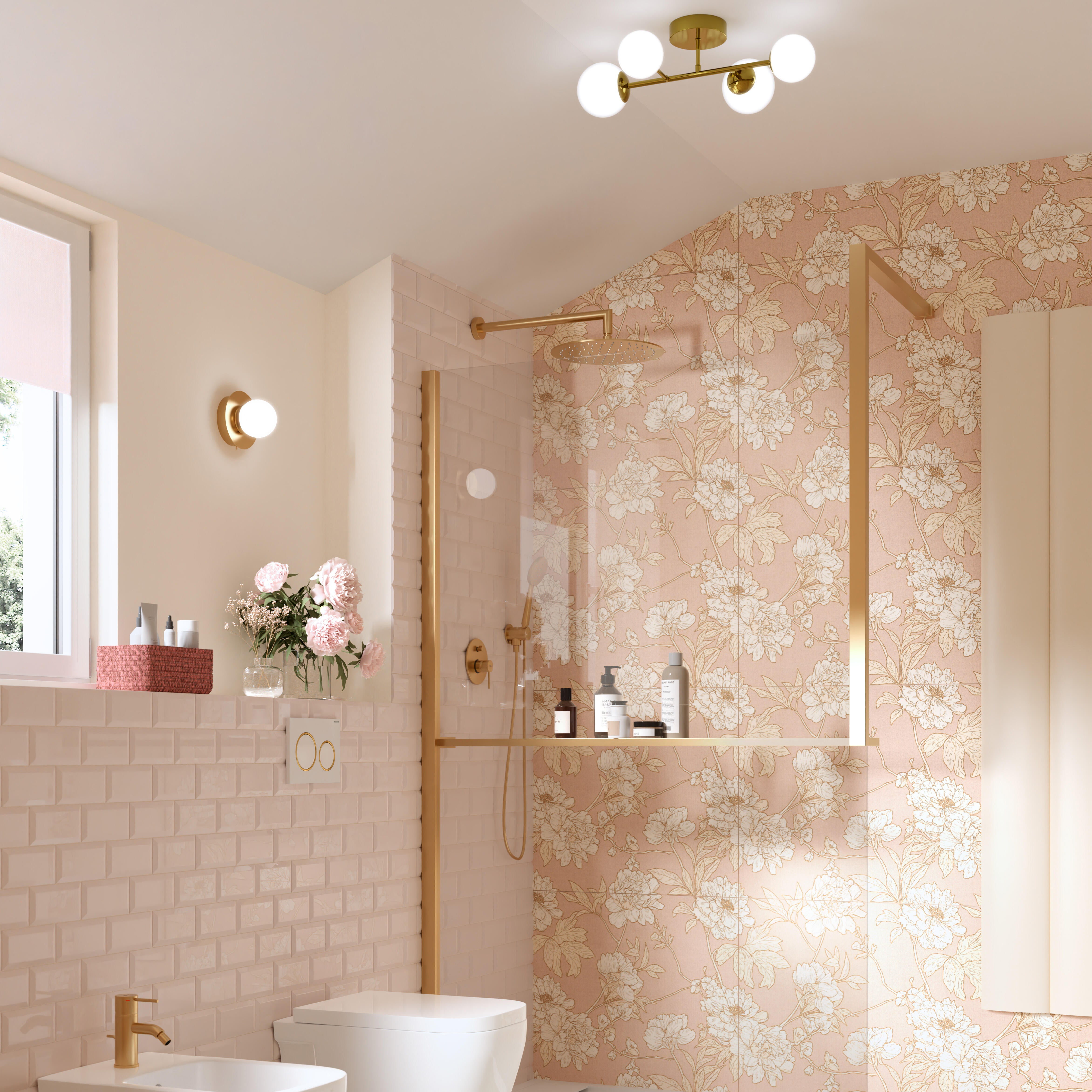 Piastrella da rivestimento interno in gres porcellanato ARIANA 60 x 120 cm rettificato multicolore satinato Flora Camelia traffico medio (pei 2/5) Sp. 7 mm 1.44 mq - 5