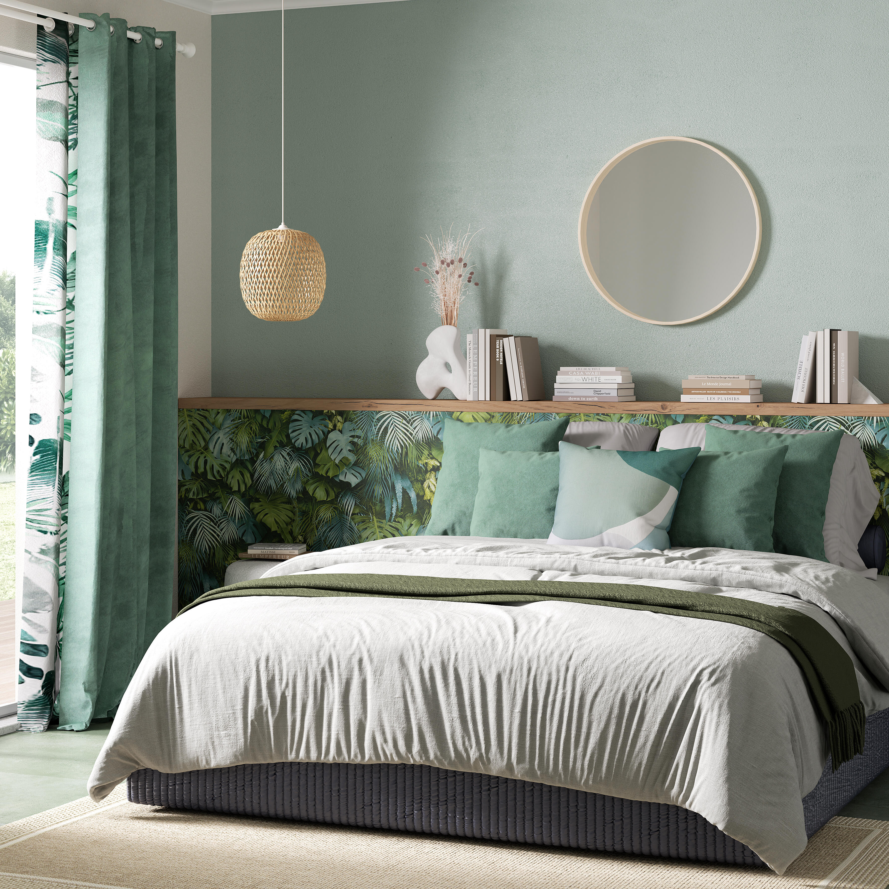 Tenda New Manchester verde cactus, occhiello 140x280 cm INSPIRE - 6