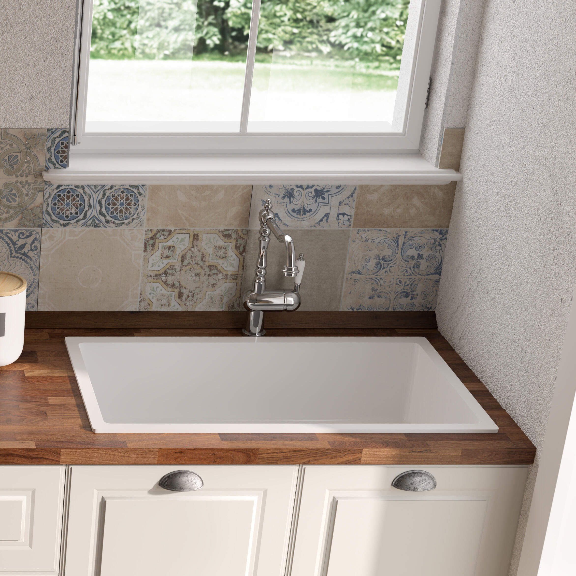 Piastrella da pavimento interno 45 x 45 cm Sp. 9.1 mm Tours Alcazar in gres naturale smaltato multicolore opaco traffico medio (pei 2/5) R10 1.42 mq - 3