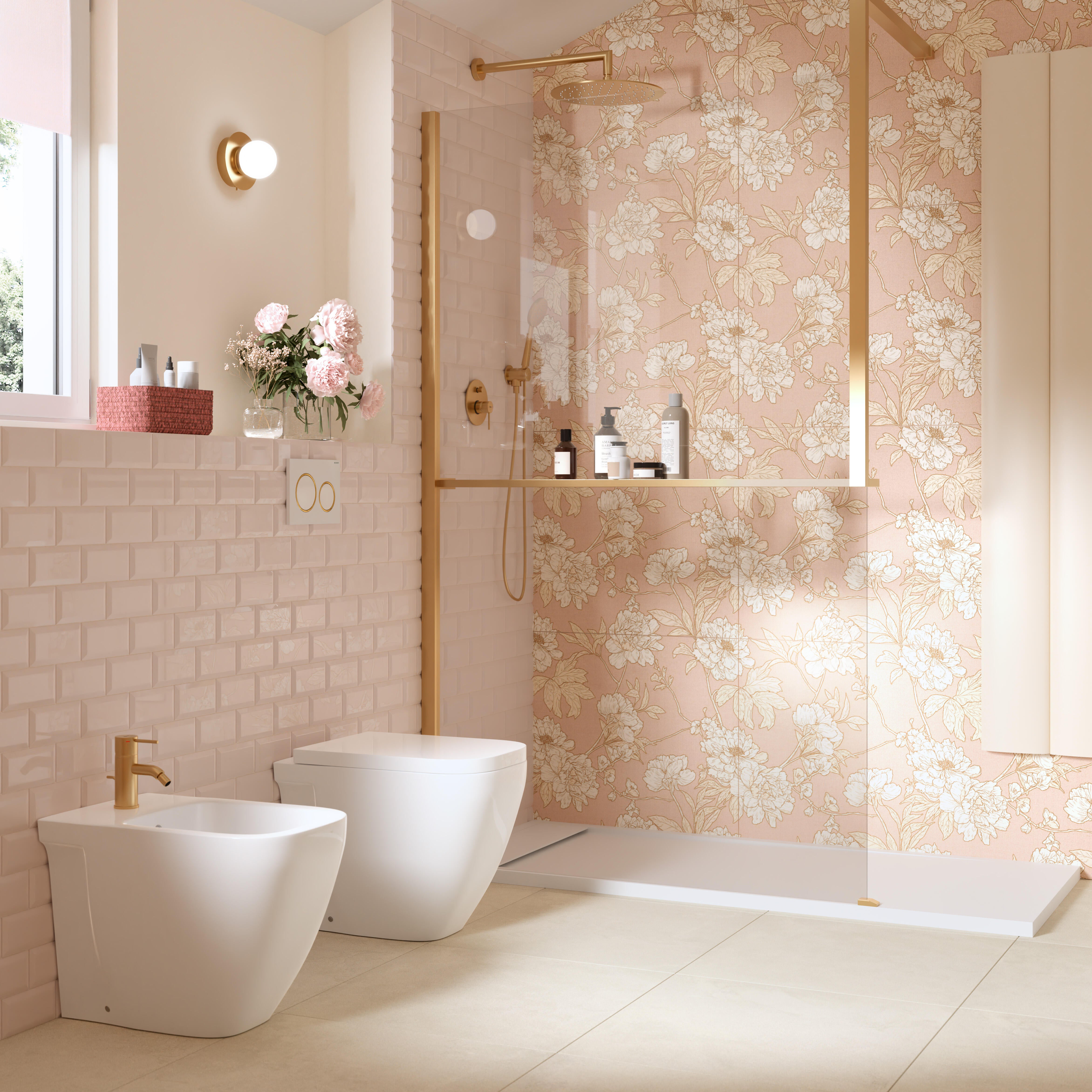 Piastrella da rivestimento interno in gres porcellanato ARIANA 60 x 120 cm rettificato multicolore satinato Flora Camelia traffico medio (pei 2/5) Sp. 7 mm 1.44 mq - 3