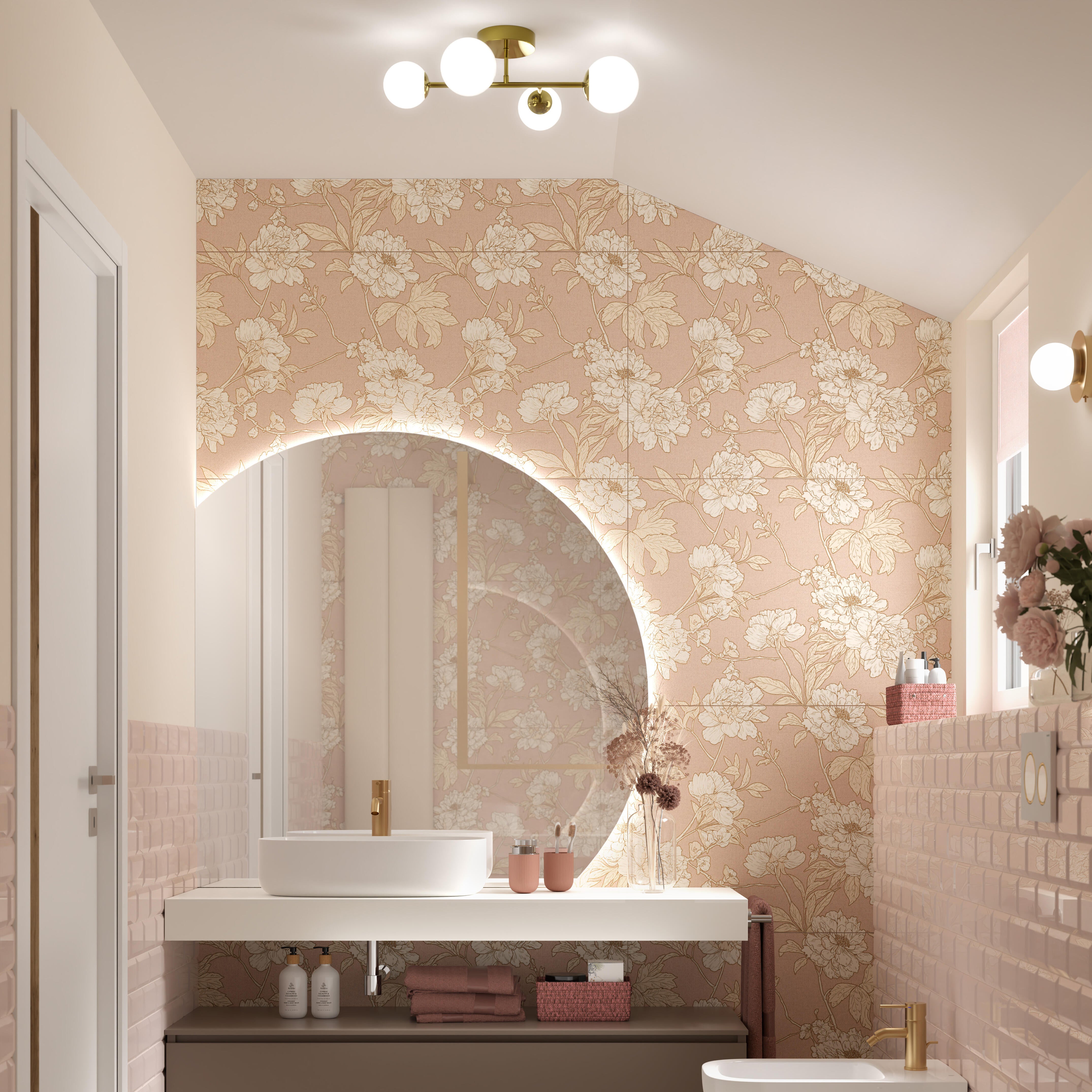 Piastrella da rivestimento interno in gres porcellanato ARIANA 60 x 120 cm rettificato multicolore satinato Flora Camelia traffico medio (pei 2/5) Sp. 7 mm 1.44 mq - 2