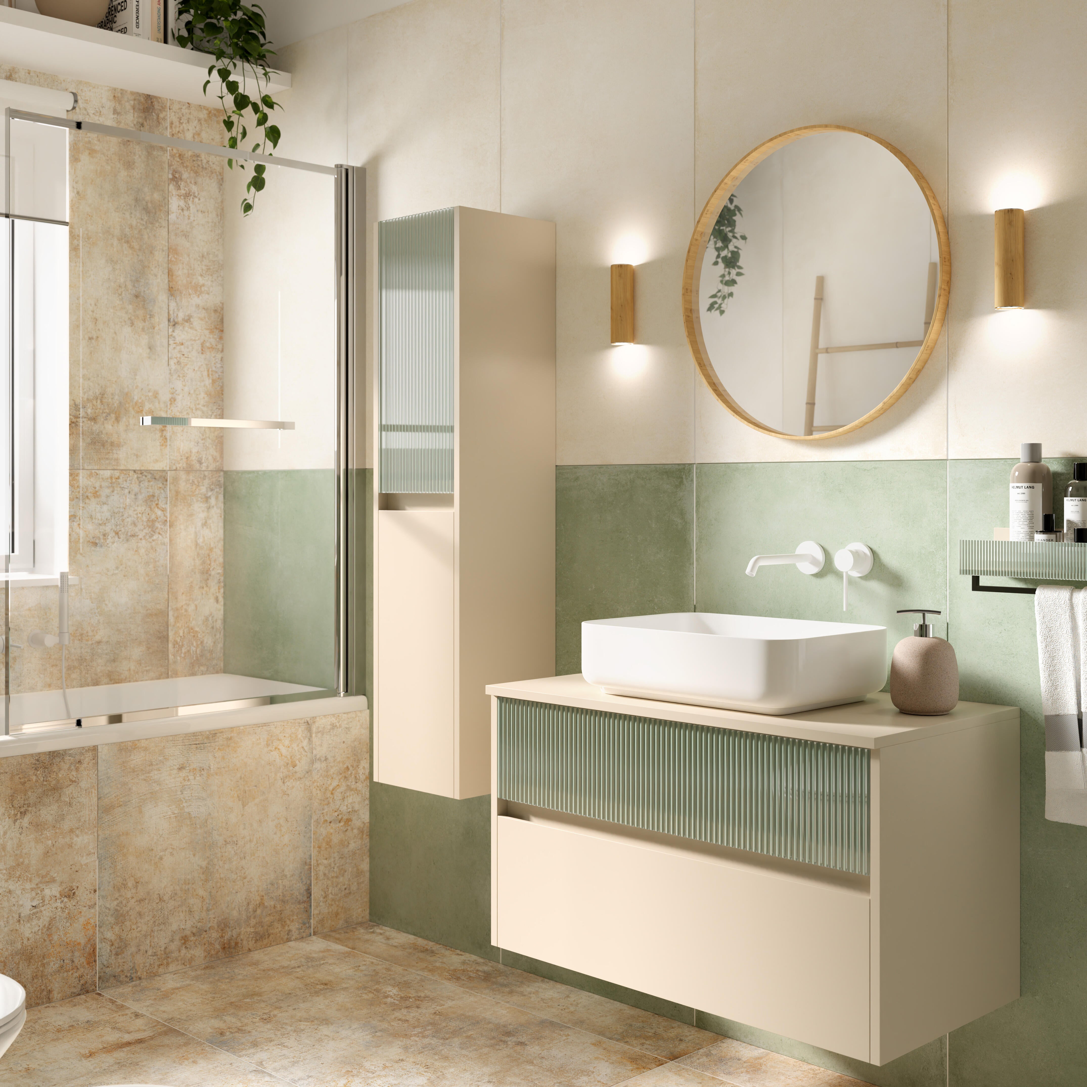 Mampara de bañera 2 hojas easy perfil cromado 123x140 cm