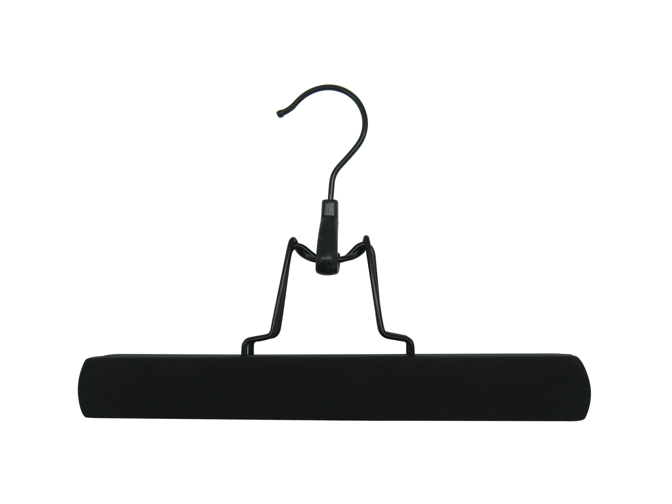 Percha para pantalones spaceo madera negro fsc 28x16 cm (anchoxalto)