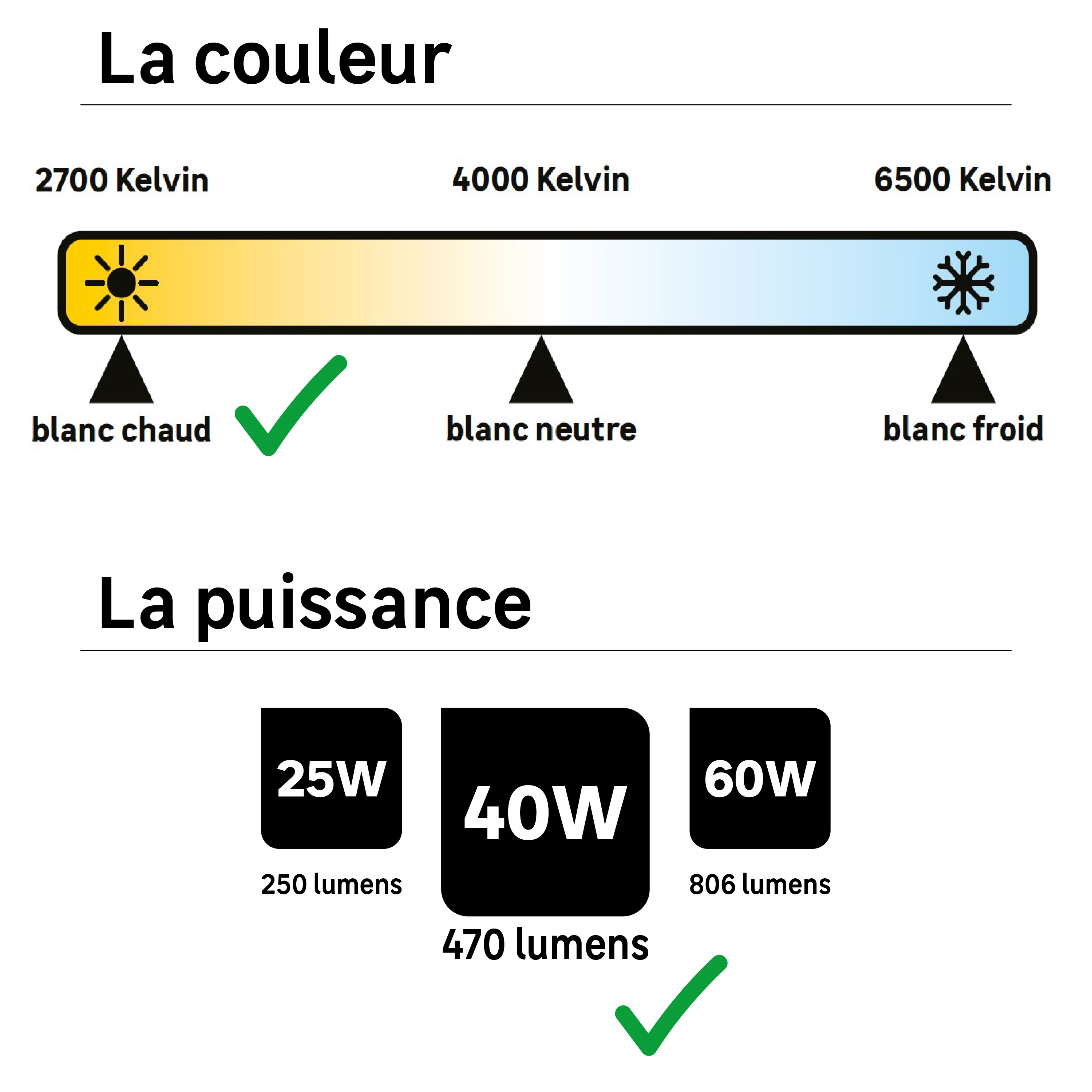 Ampoule led à filament sphérique E14, 470Lm = 40W, blanc chaud, LEXMAN - 2