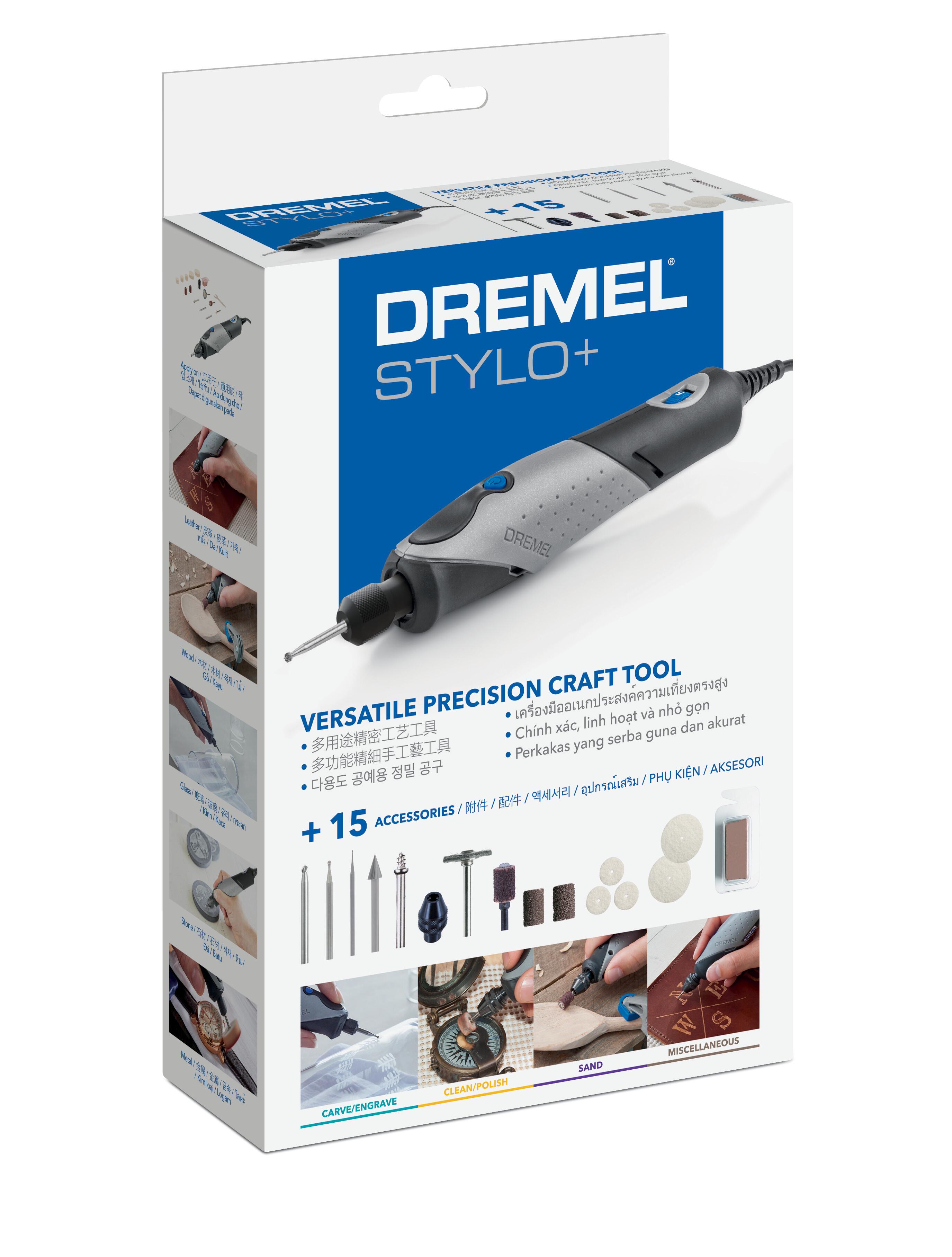 Outil rotatif multifonction DREMEL Stylo+ 2050 + 15 accessoires, 9 W - 15