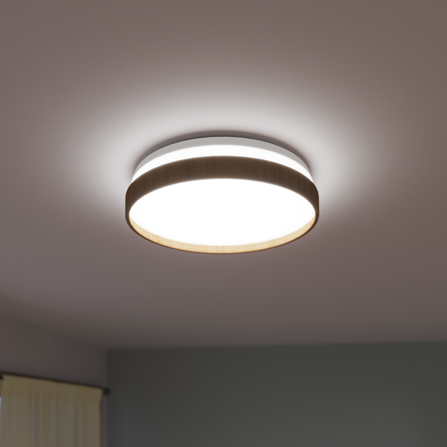 Plafoniera LED Pulox Ø 38 cm bianco IP21 cct da bianco caldo a bianco freddo con regolazione di temperatura, 4000 lumen INSPIRE