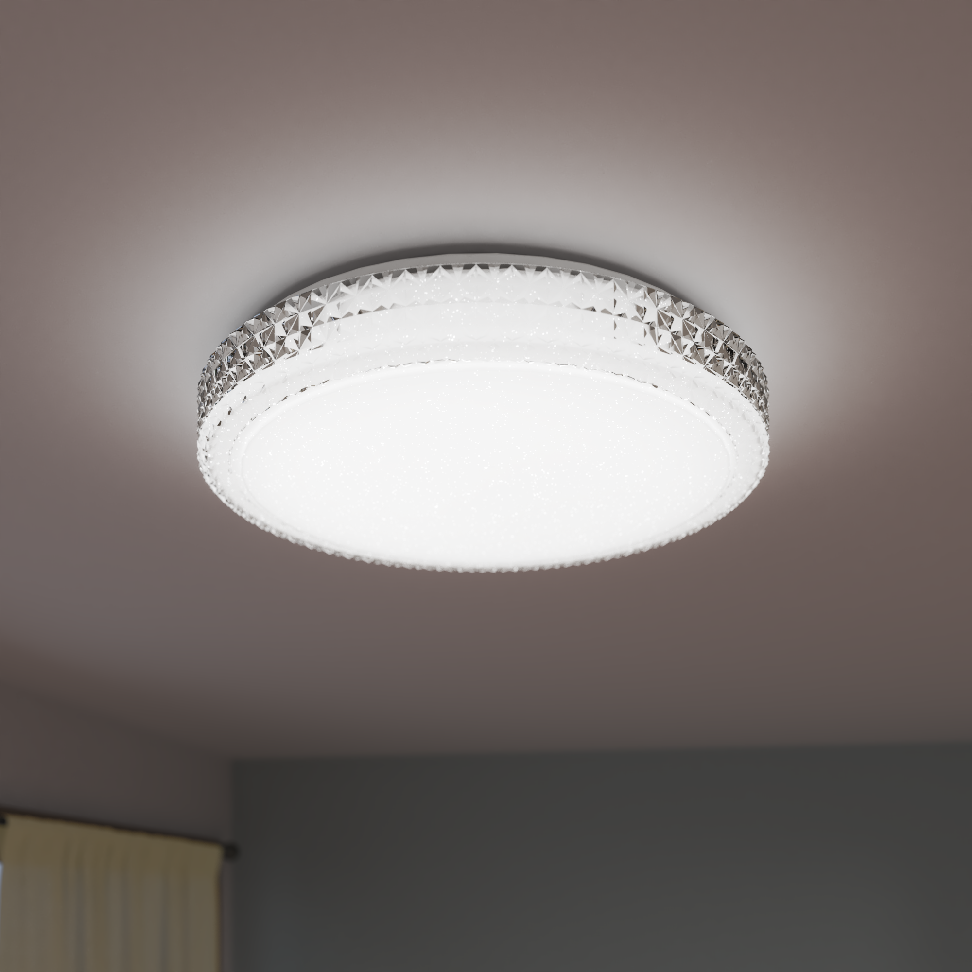 Plafonnier LED intégrée Diamond, 4400lm, variation de blancs, INSPIRE D.50 cm - 3