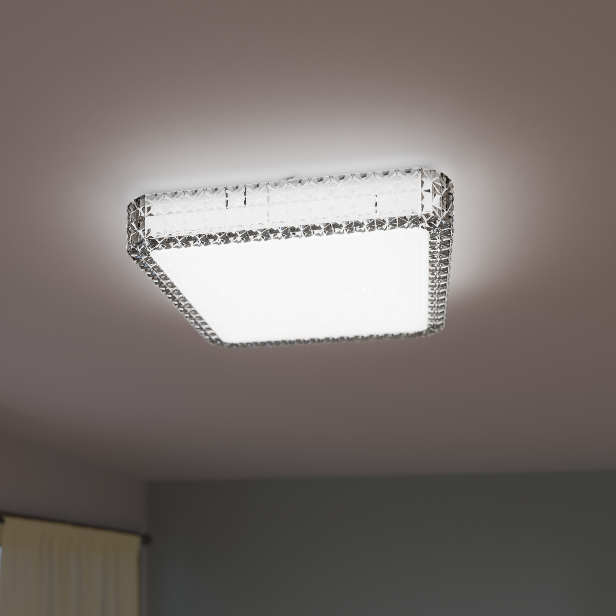 Plafon Diamond biały kwadrat śr. 40 cm LED Inspire - 2