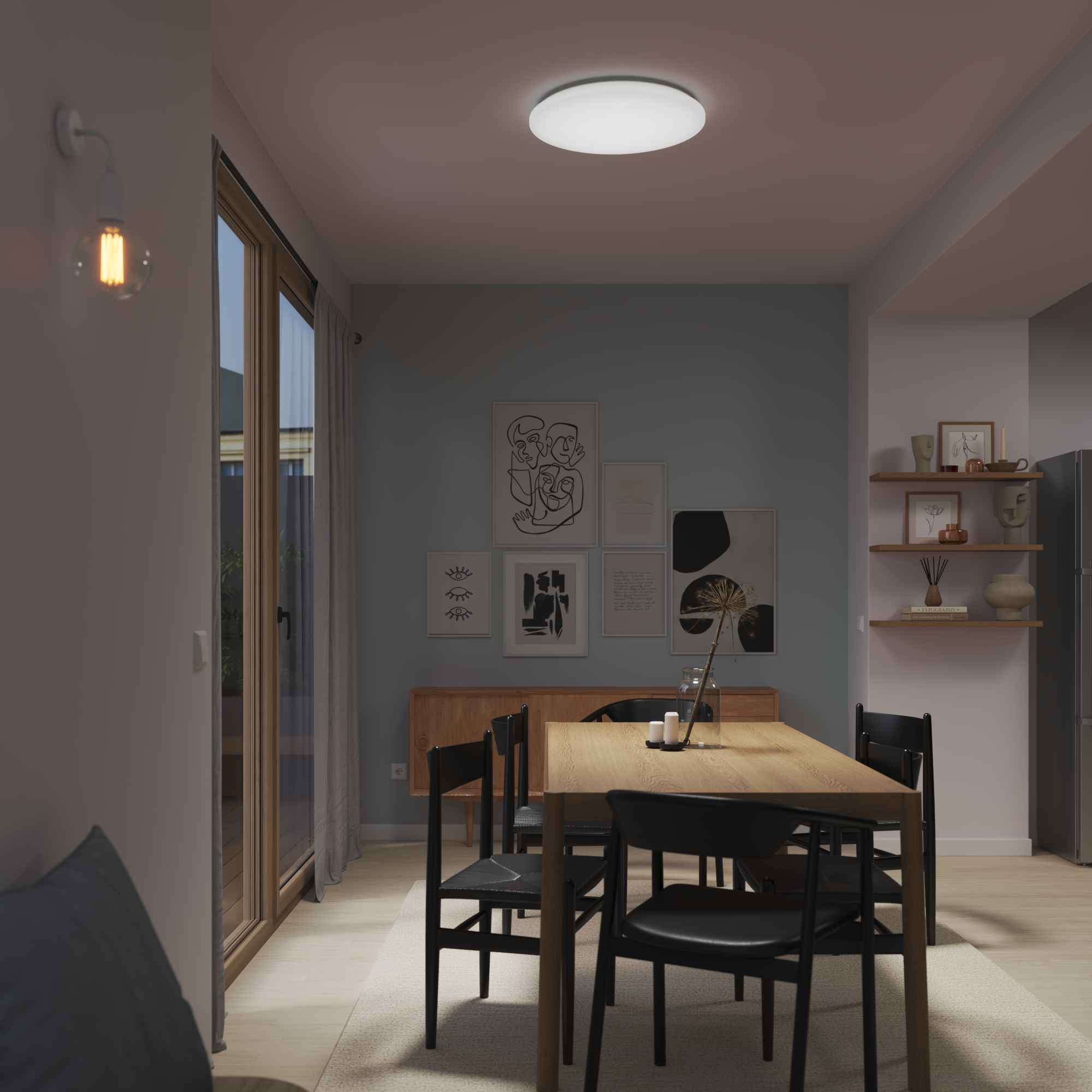 Plafon Moon 56 cm biały 3500 lm LED Inspire - 3